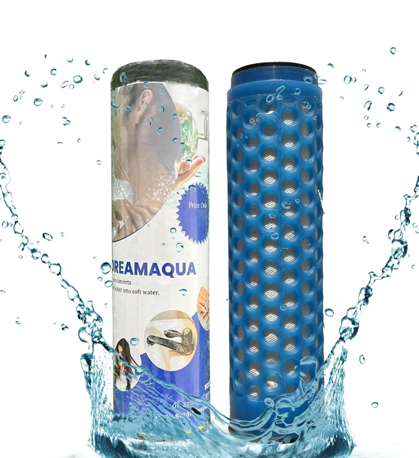Dream Aqua Hard Water Softener - Complete House Protection | Protects Taps, Pipes & Bathrooms, Reduce Hair Fall, Skin Issues, Prevent from Kidney Stones & Safeguard Appliances | 1 Year Life