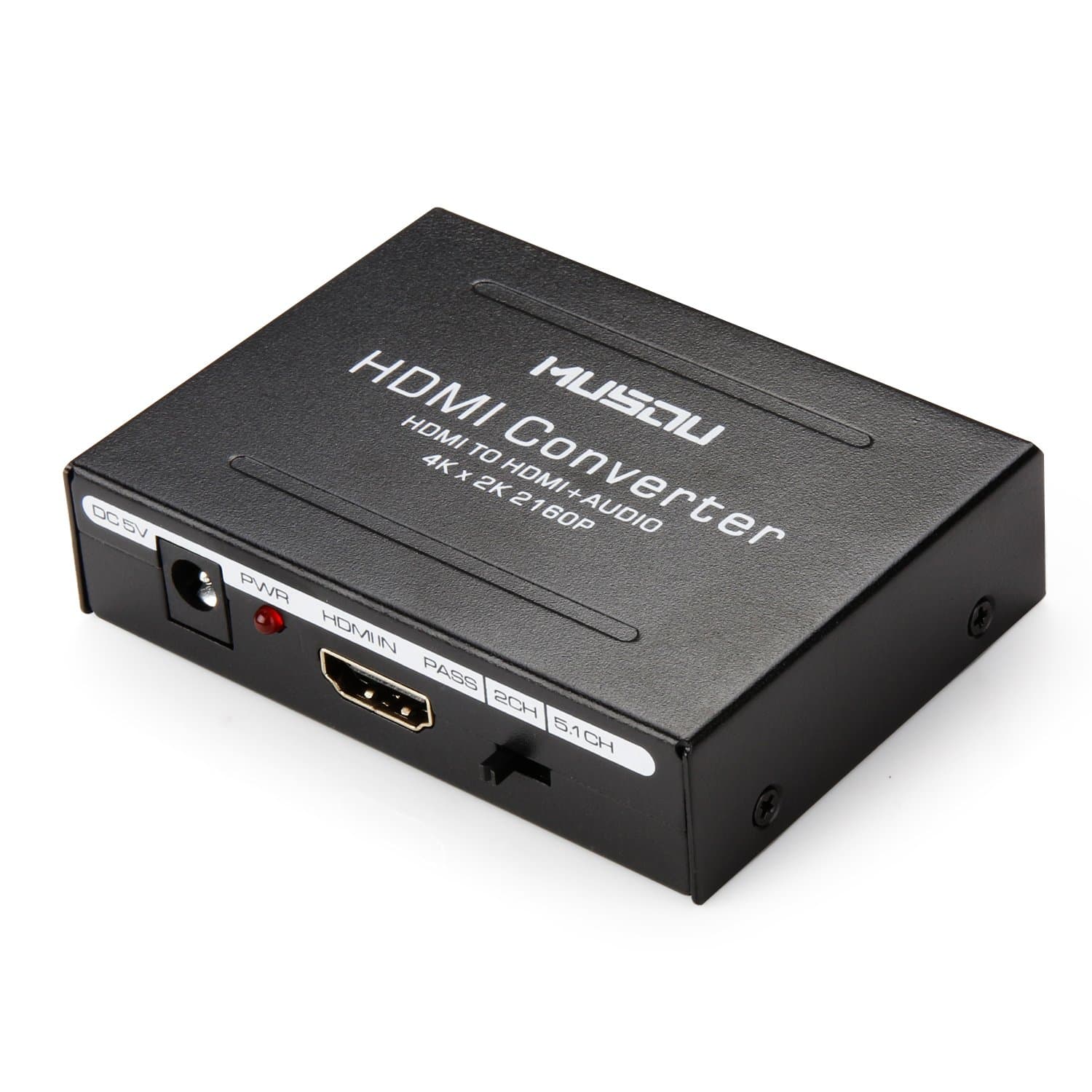 Musou HDMI Audio 1.4 Extractor HDMI to Optical Spdif Toslink Converter + HDMI Video Adapter Splitter-DAC HD Digital to Analog Stereo R/L Audio Extractor