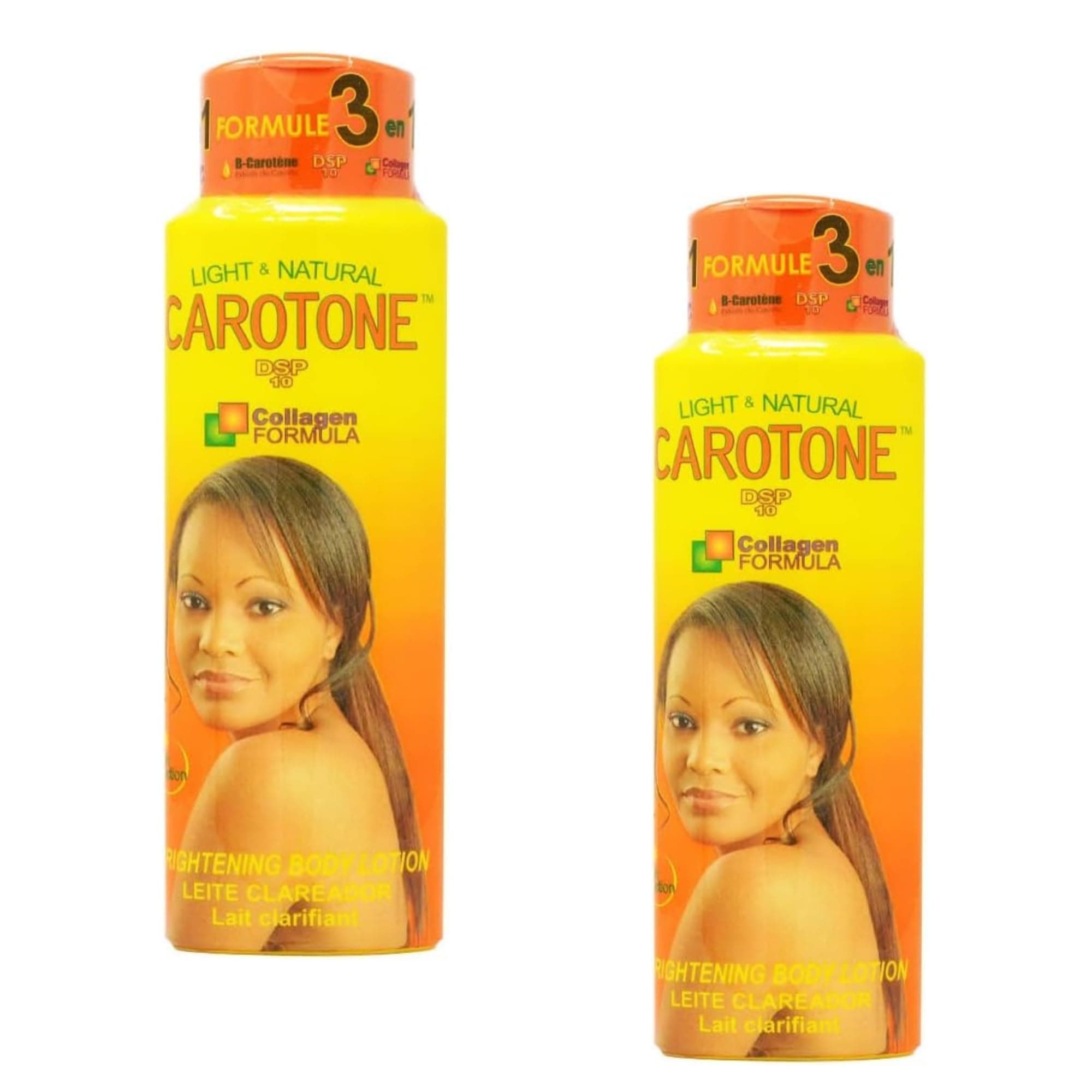 Carotone Brightening Body Lotions (Pack of 2) - Skin-Smoothing & Moisturizing Formula to Remove Dark Spots, Marks, and Pigmentation, 215ml Each