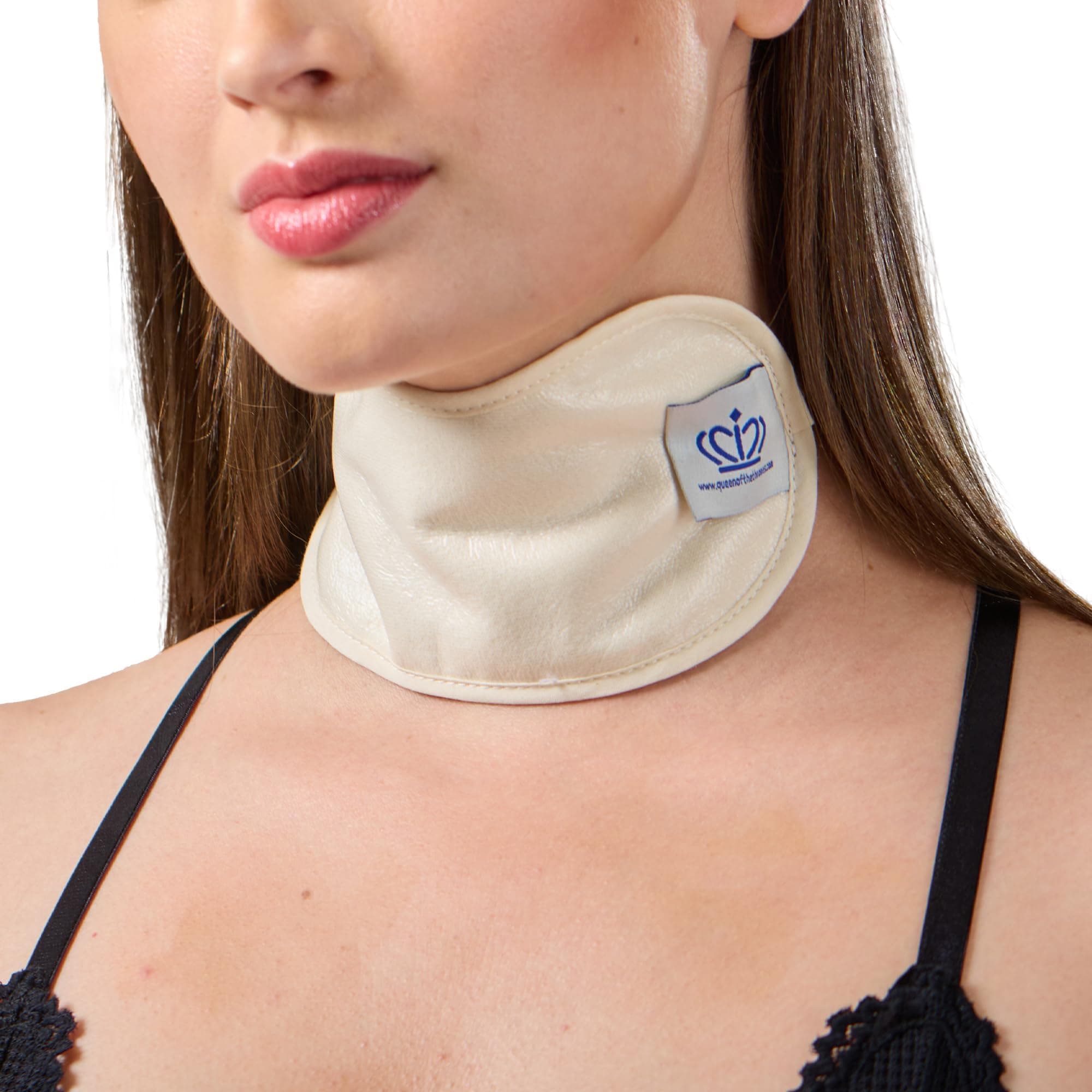 Queen of the Thrones Castor Oil Pack for Thyroid by - Less Mess, Reusable, Comfort Fit - Organic Cotton Flannel, Soft Ties & Naturopathic Doctor Designed (Castor Oil Sold Separately)