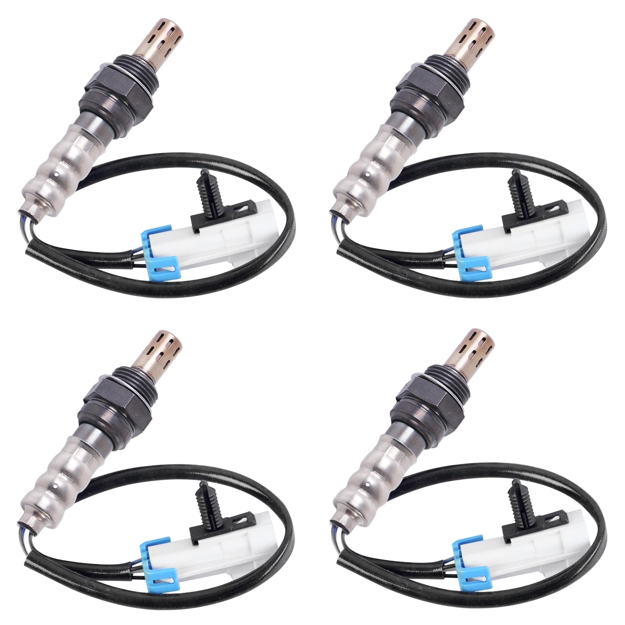 Oxygen Sensor Upstream + Downstream 13786 234-4668 Compatible for Chevy Silverado Tahoe GMC Sierra Yukon 2003 2004 2005 (Set of 4)