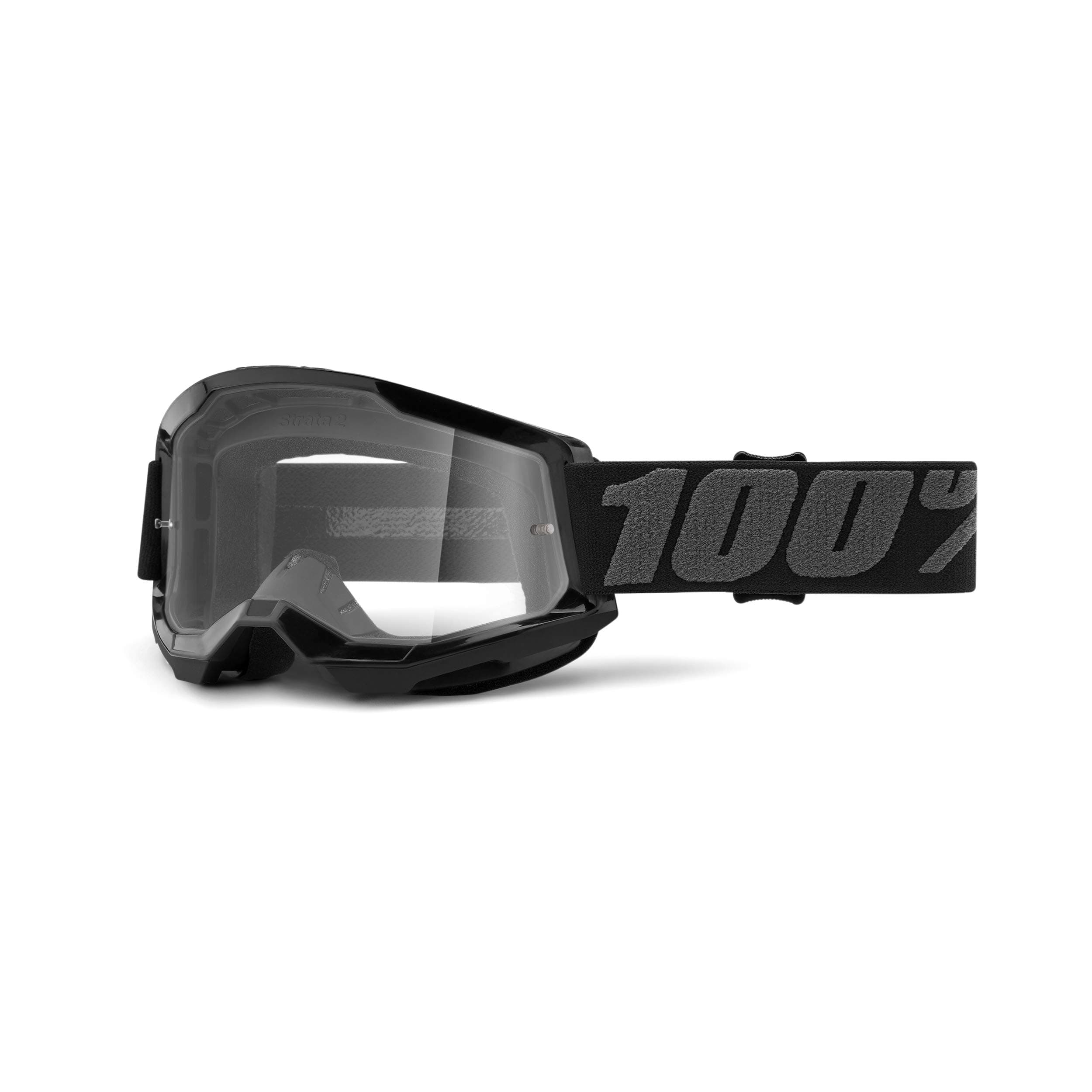 100% STRATA 2 Goggles - Sports Goggles for Motocross & Mountain Biking - Eyewear for Bike Riders - Motocross Eyewear for Men