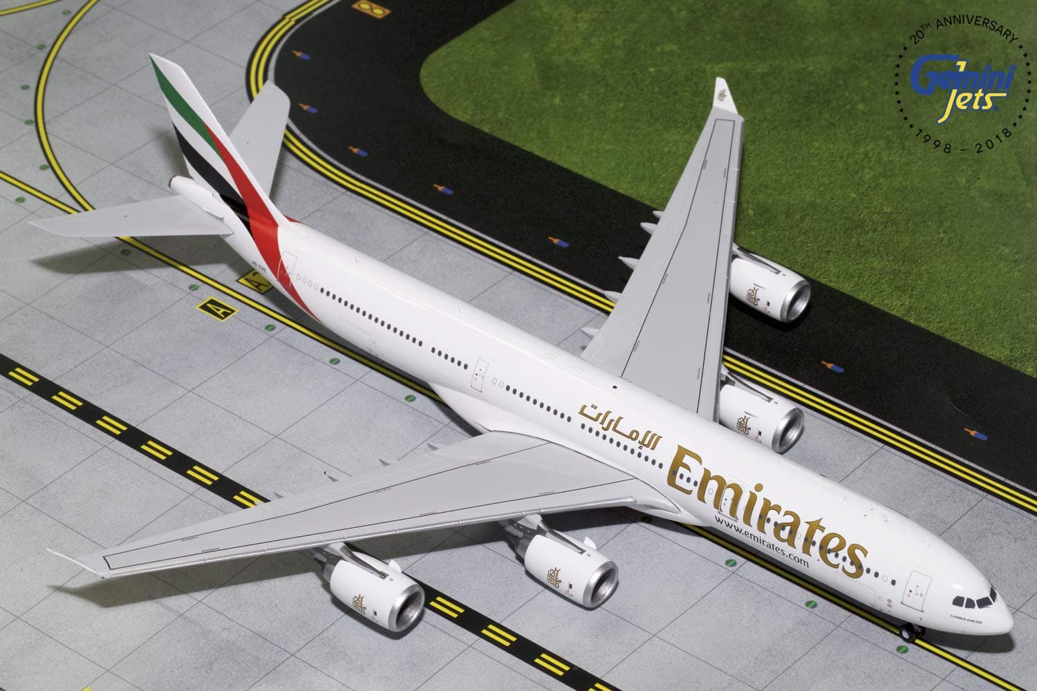 Gemini200 Emirates A340-500 A6-ERE 1: 200 Scale Diecast Model Airplane