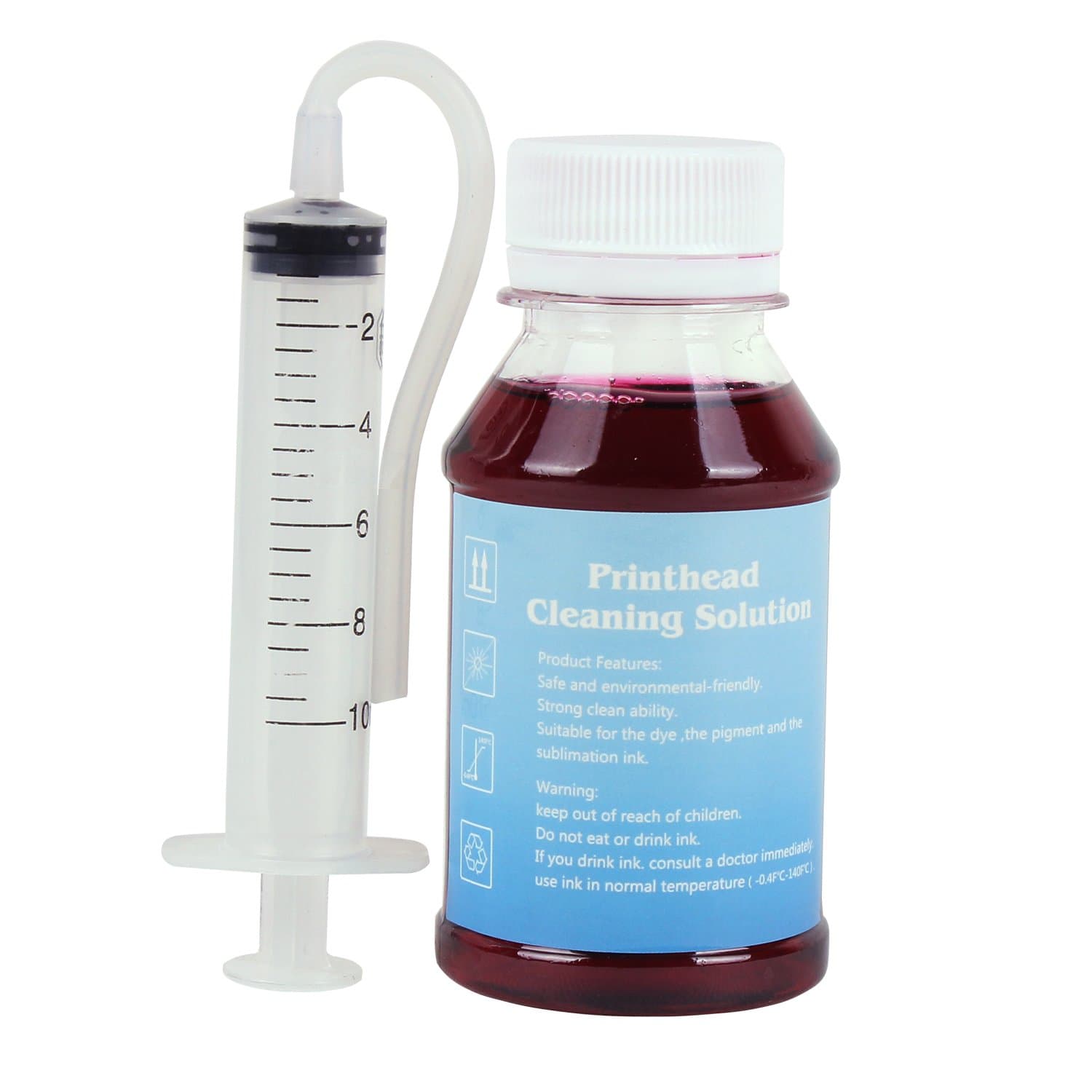 Inkjet Printers Printhead Cleaner for Stylus TX121 TX113 TX112 TX111 TX110 TX103 TX102 TX101-3.4oz 100ml Cleaning Kit