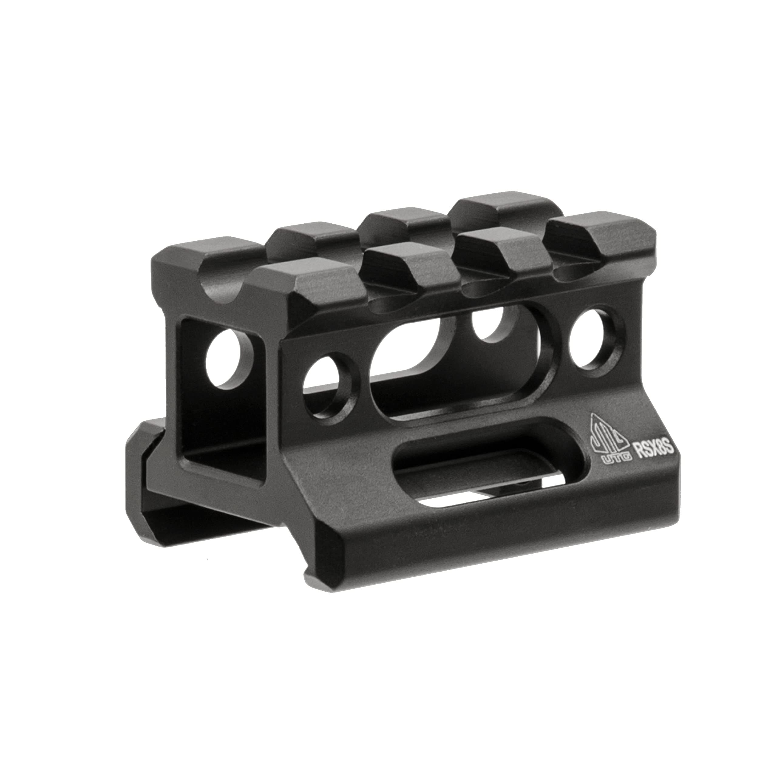 Leapers MT-RSX8S Inc., UTG Ss Picatinny Riser Mount, Black, 0.83"