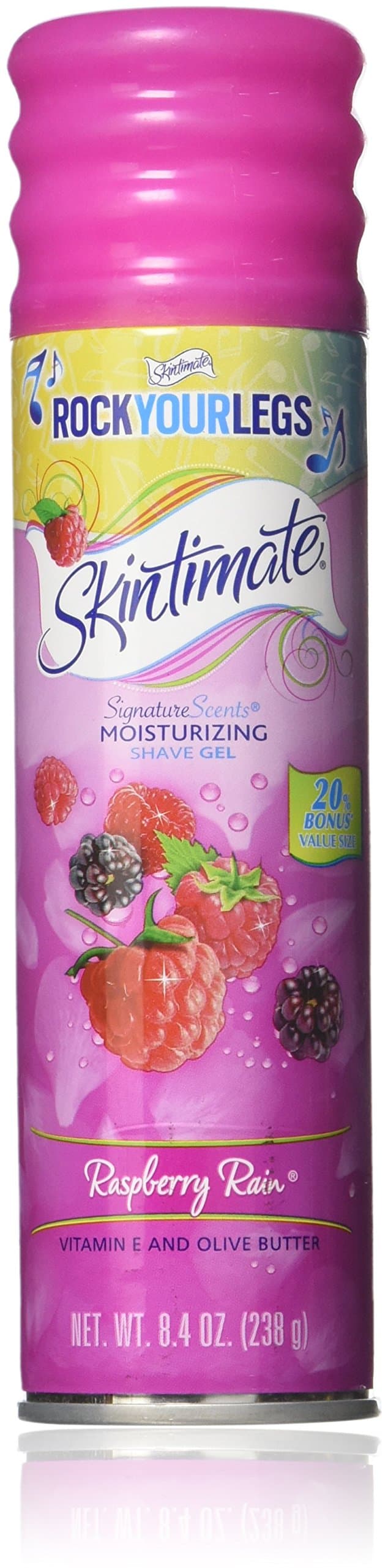 Skintimate Signature Scents Shave Gel Raspberry Rain, for women, 8.4 Ounce