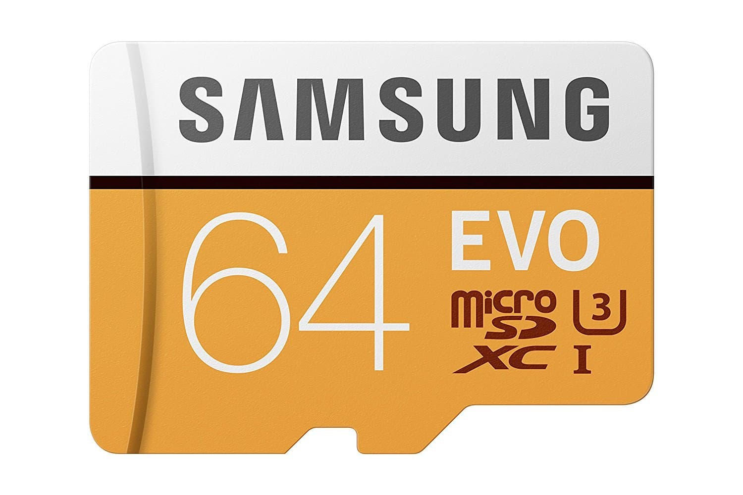 Samsung EVO 64 GB microSDXC UHS-I U3 100 MB/s Full HD & 4K UHD Memory Card with Adapter (MB-MP64GA)