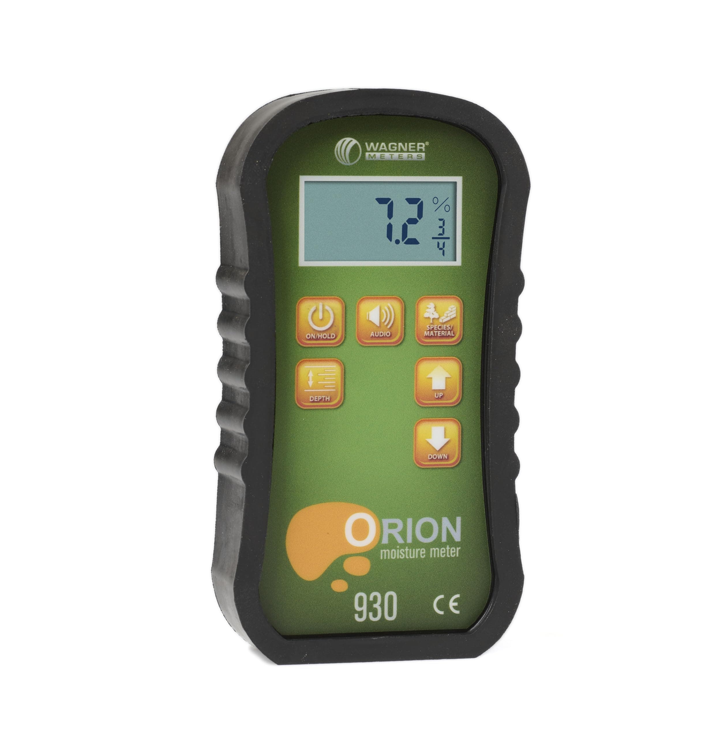 Orion® 930 Pinless Wood Moisture Meter by Wagner Meters I Accurate, Non-Damaging, Dual Depth Lumber Moisture Measurement, On-site Calibration (Traceable Calibrator - NIST)