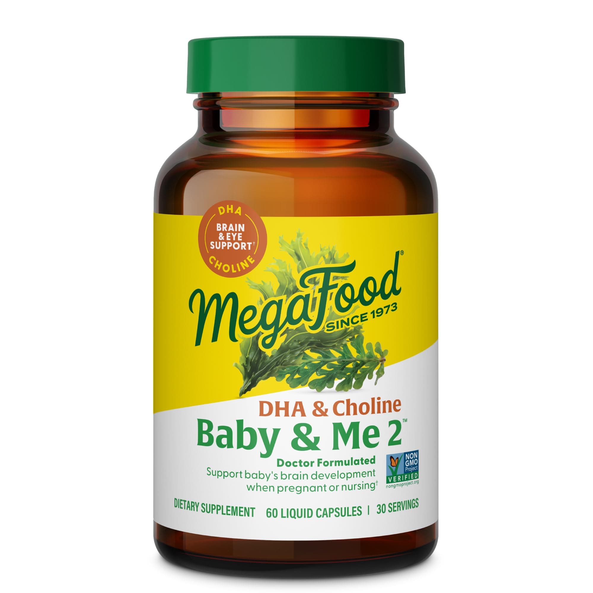 MegaFood, Baby & Me 2 Prenatal DHA & Choline, 60 Capsules