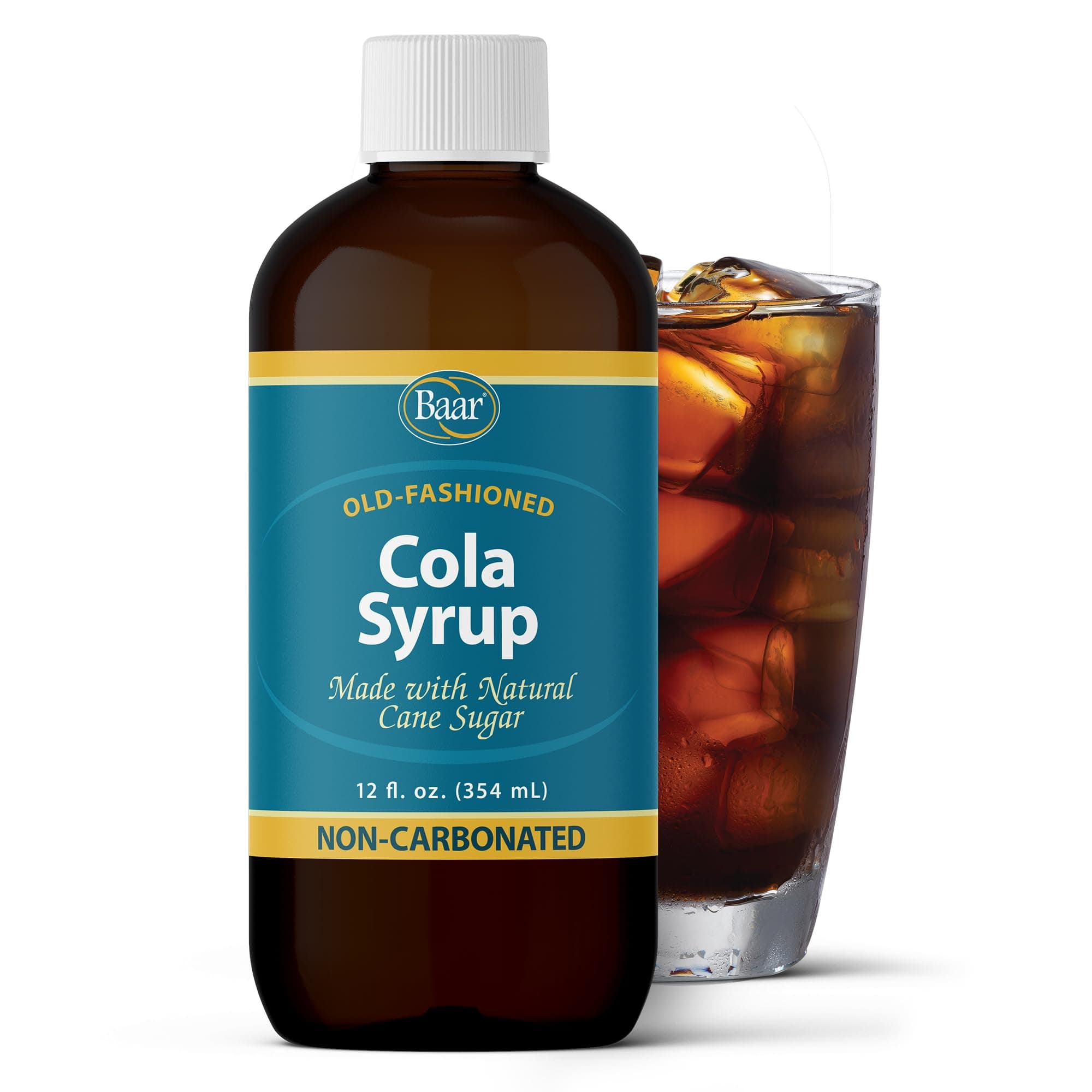Caffeine Free, Non-carbonated Cola Syrup with Pure Cane Sugar (No High Fructose Corn Syrup), 12 Fl Oz.