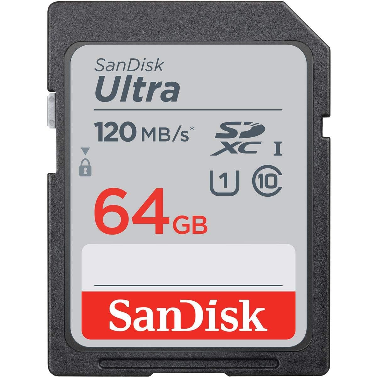 Sandisk 64GB Ultra Sdxc Uhs-I Memory Card - 120Mb/S, C10, U1, Full Hd, Sd Sdsdun4-064G-Gn6In