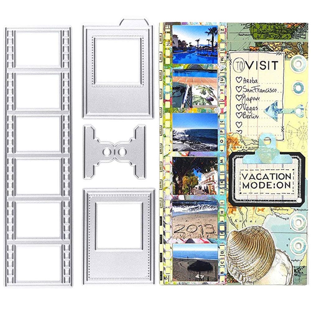 Cutting Dies Stencil Metal Template Moulds, Embossing Tool for Album Paper Card Making Scrapbooking DIY Etched Dies Craft (film)