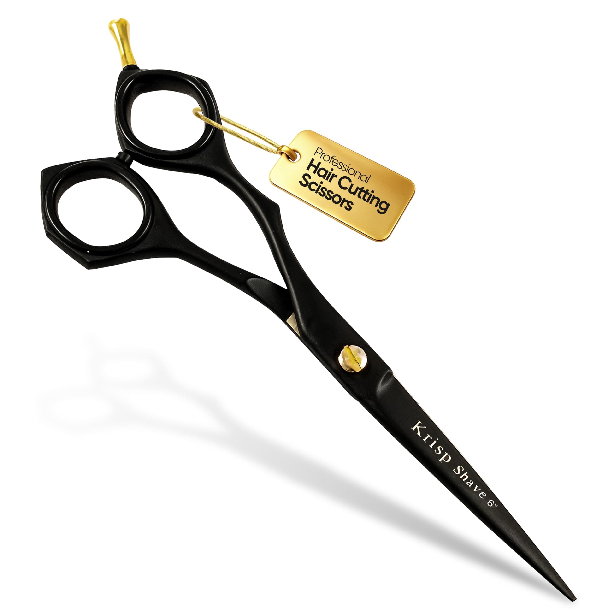 Professional Hair Cutting Scissors - Japanese Stainless Steel Barber Salon Quality Scissor (6 Inch) - Shears for Men's Beard Mustache Women Kids Pets Haircut All Purpose Shear