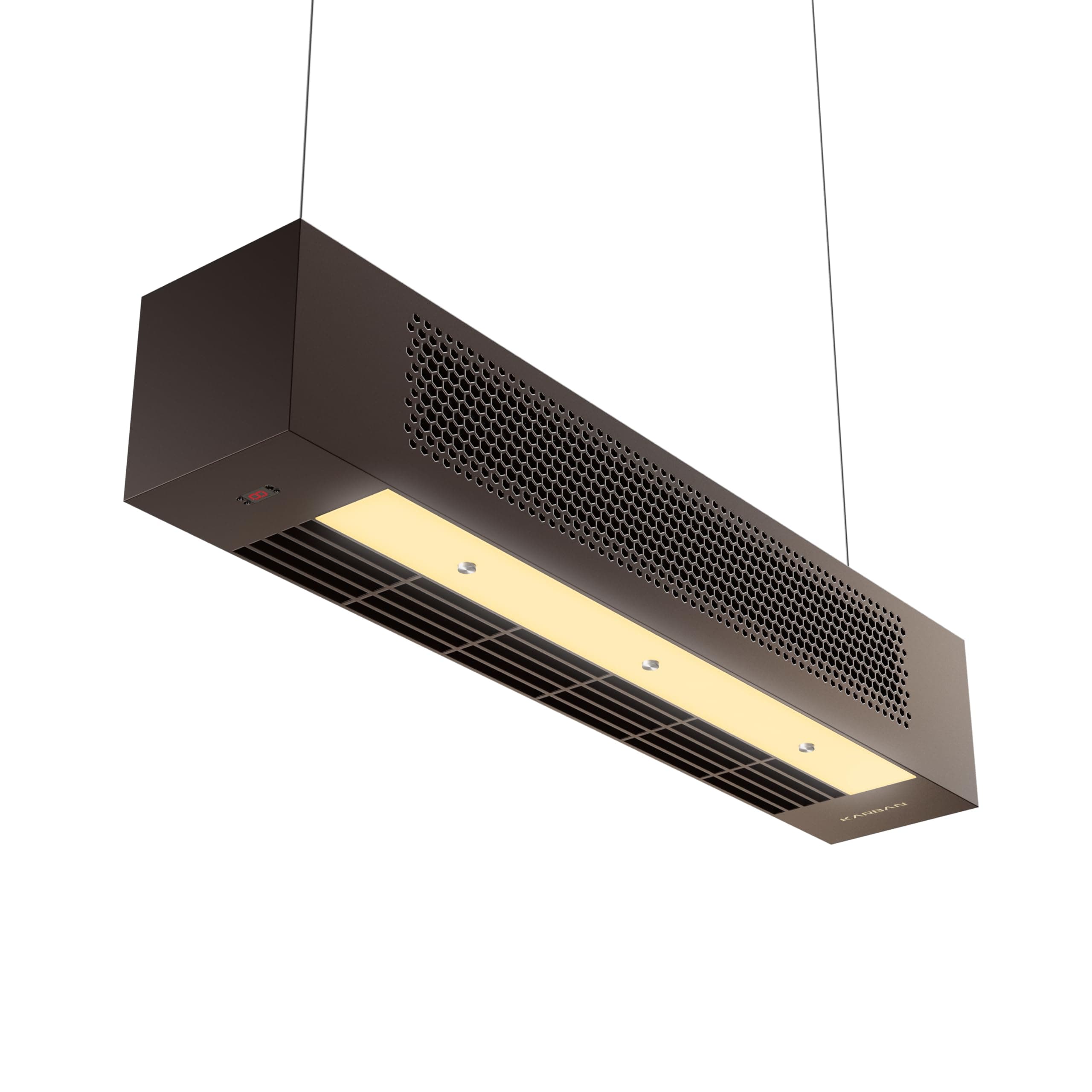 KARBAN Airzone Lite 3-In-1 Bladeless Ceiling Fan with Air Purifier & Light for Home & Office | CFD Technology Handcrafted Wooden Versatile Air Circulator Or Tower Fan (Brown, Warm White LED Light)