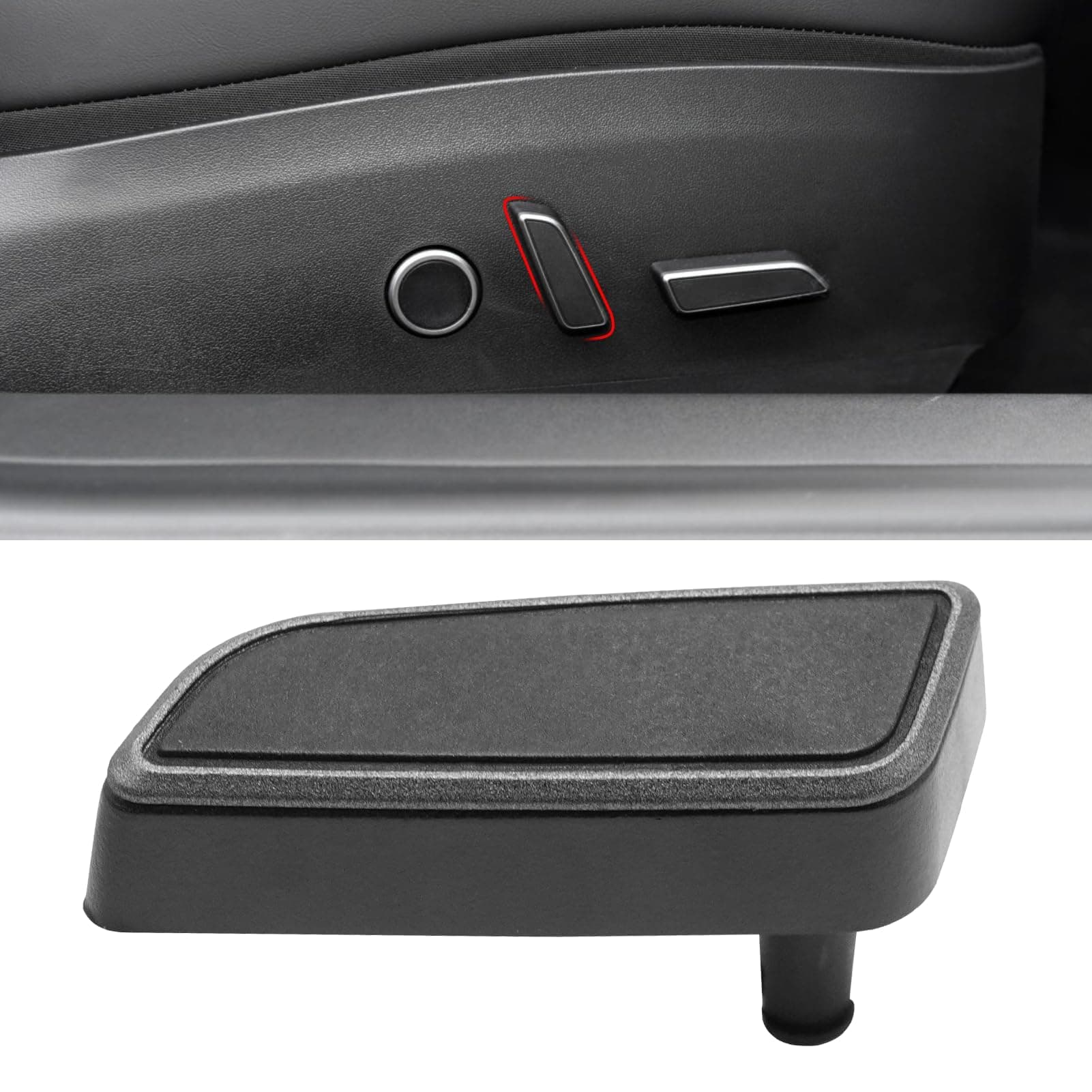 Jaronx Compatible with Tesla Model 3/Y Seat Adjuster Button 2021 2022 2023 2024, Right Seat Adjustement Switch Back Froward Button Cover for Model 3/Y 1098843-01-E