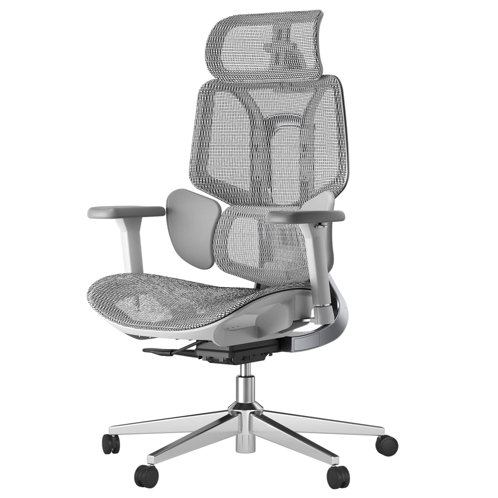 - Hbada E3 Air Ergonomic Office Chair, Big and Tall Office Chair - with 3-Zone Dynamic Lumbar Support, 3D Adjustable Headrest, 3D Adjustable Armrests, Swivel, Grey(No Footrest)