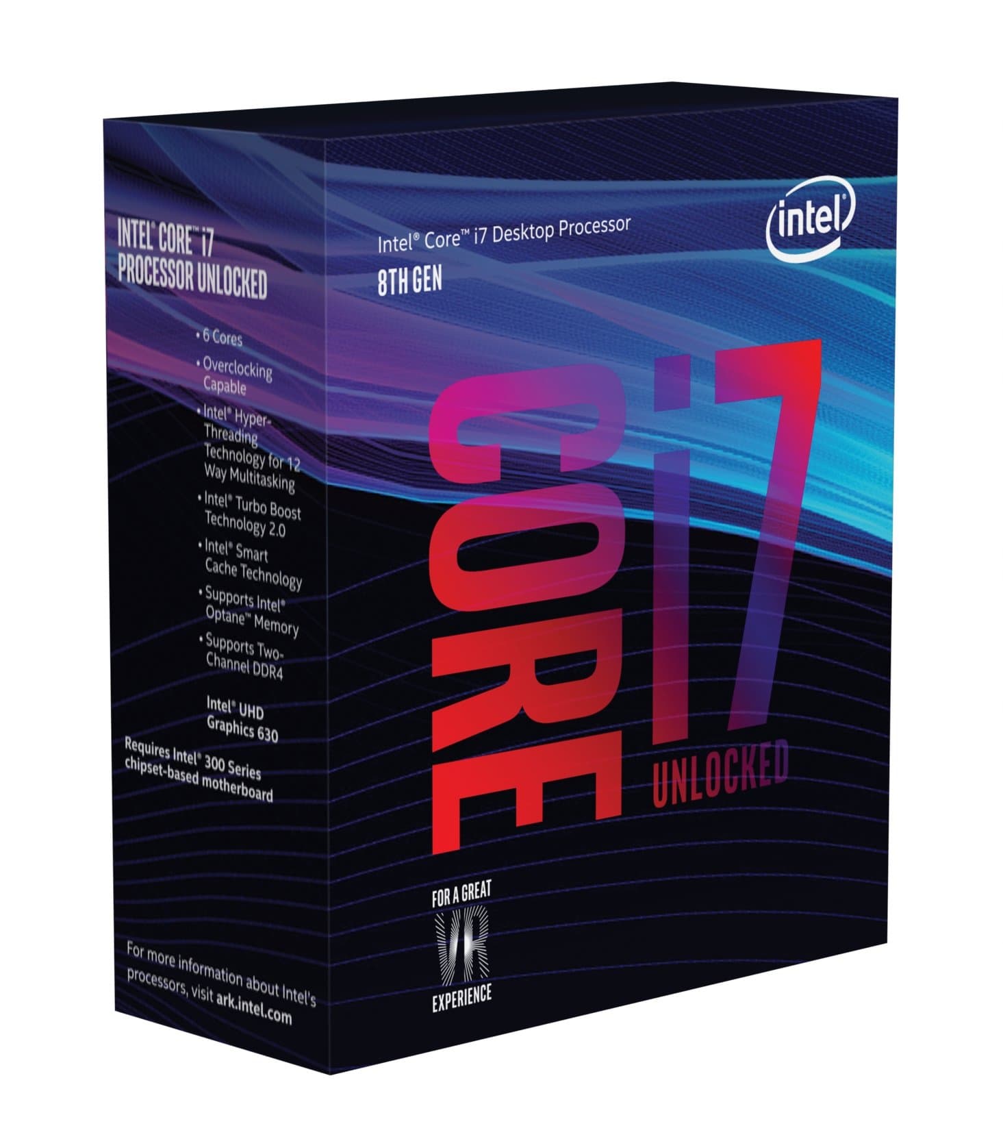 Intel BX80684I78700K 8th Gen Core i7-8700K Processor