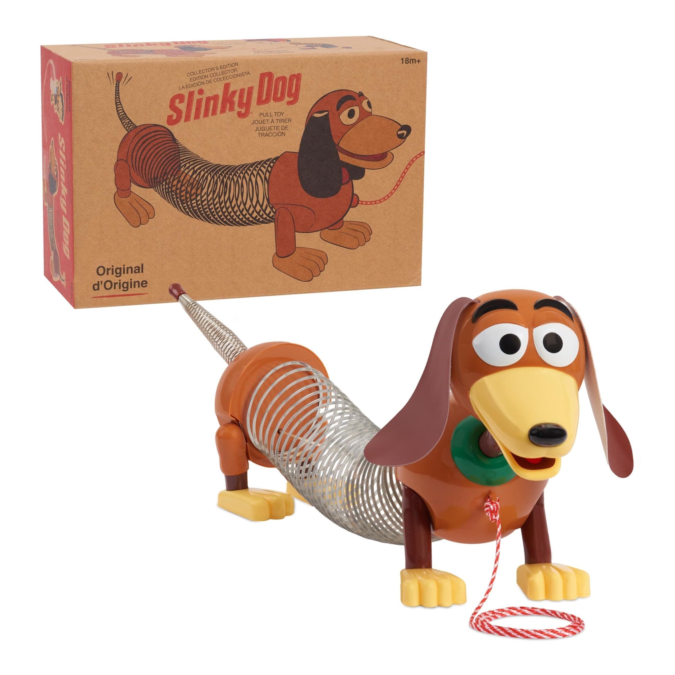 Retro Slinky Dog, The Original Walking Spring Toy, Vintage Spring Toys, Stretches to 14 Inches Long