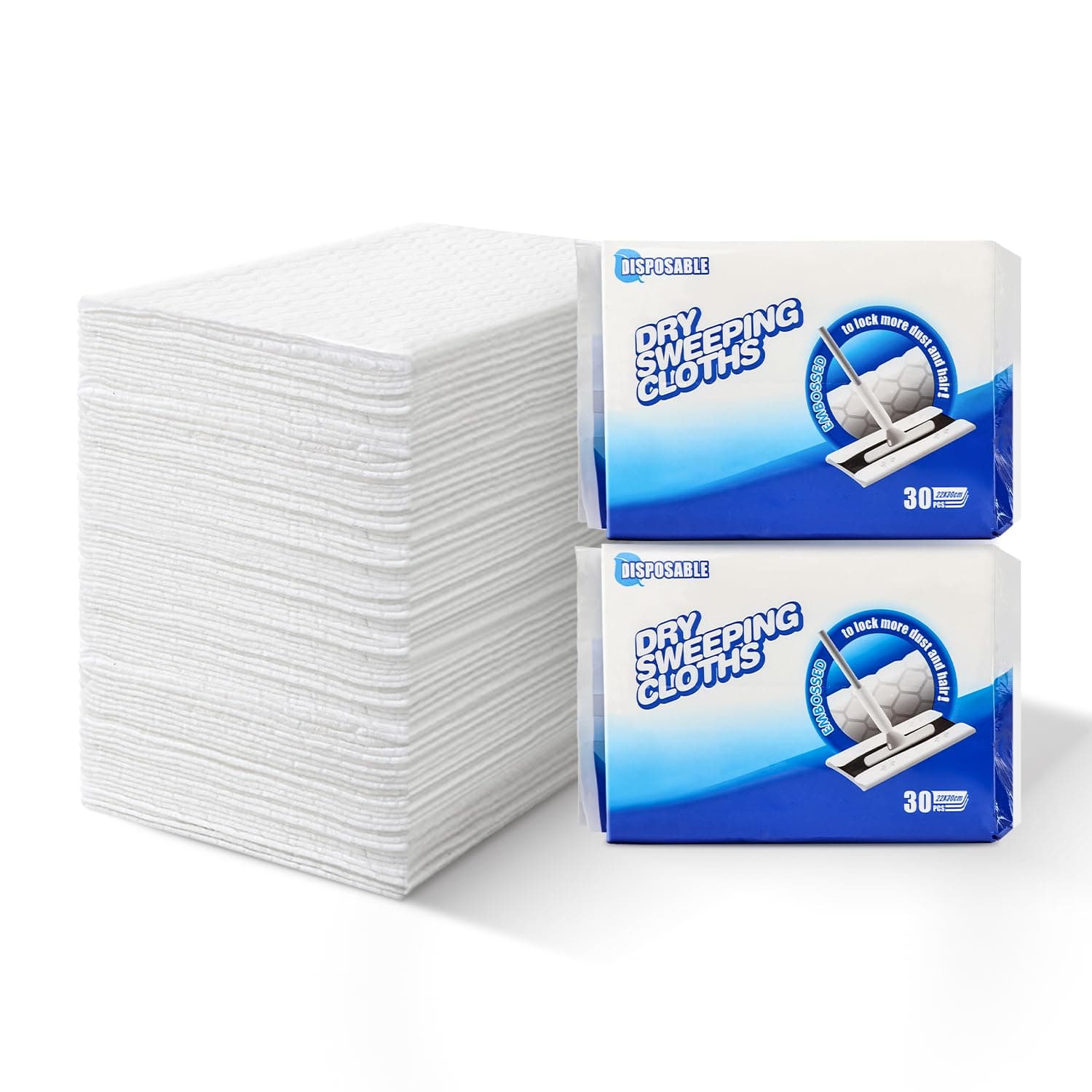 Disposable Mop Refills Dry Sweeping Pad for Floor Mop Sweeping Cloths Multi Surface Refills, 240 Count.