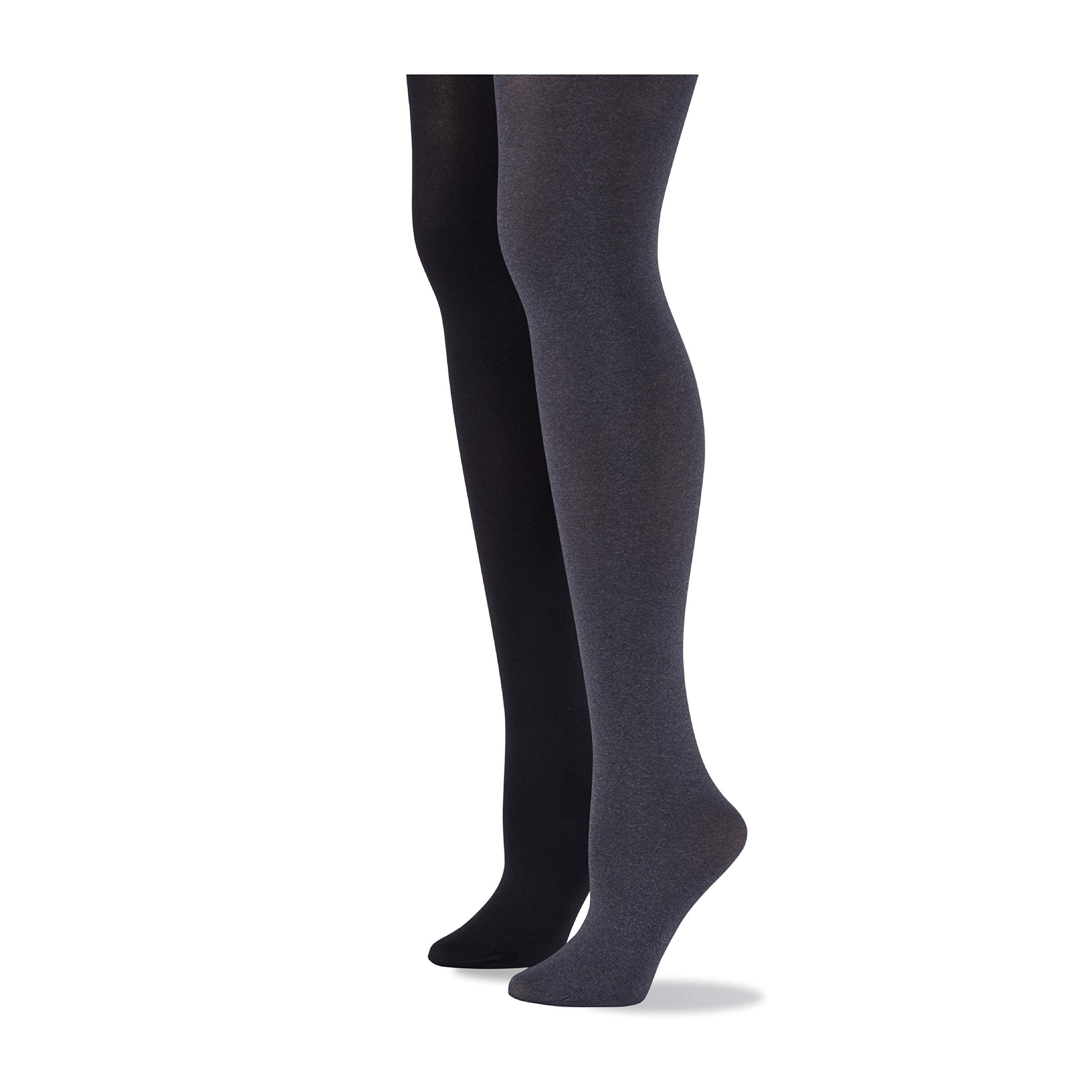 No Nonsense Women's Super Opaque Control-Top Tights
