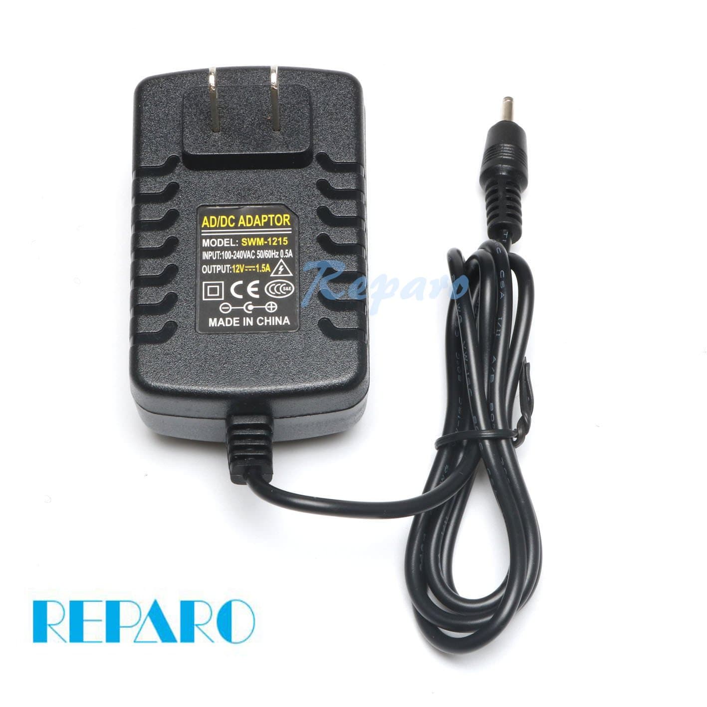 Reparo 12V AC Adapter Wall Charger Home Power for Acer Aspire Switch SW5-012 SW5-015 SW5-011; Acer Iconia A100 A200 A210 A500 A501 W3 W3-810 Ak.018ap.040 Ak.018ap.027 ADP-18TB Lc.adt0a.024