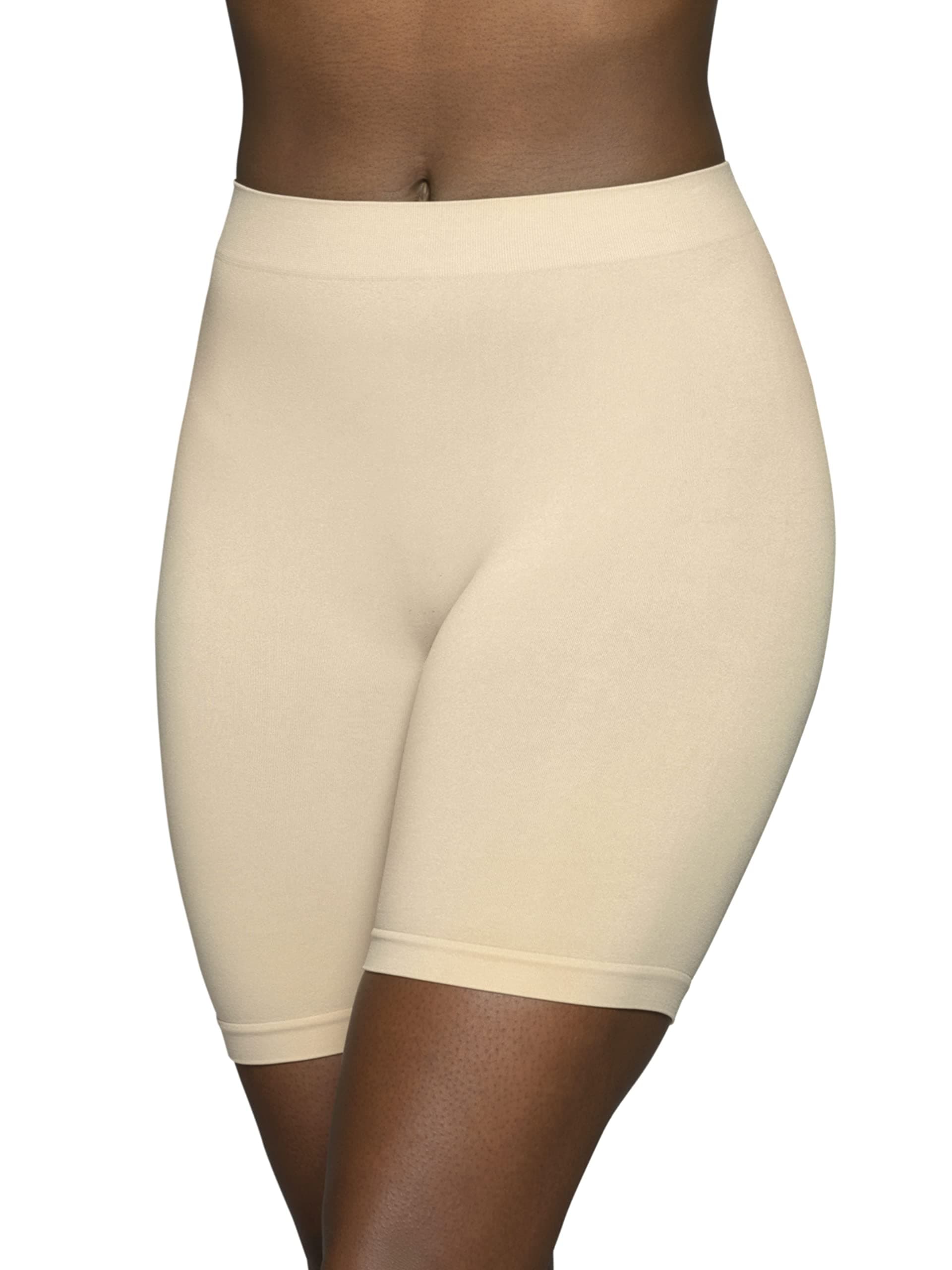Women's Seamless Slip Shapewear Shorts, No Show Look Under Dresses, Skirts & Pants