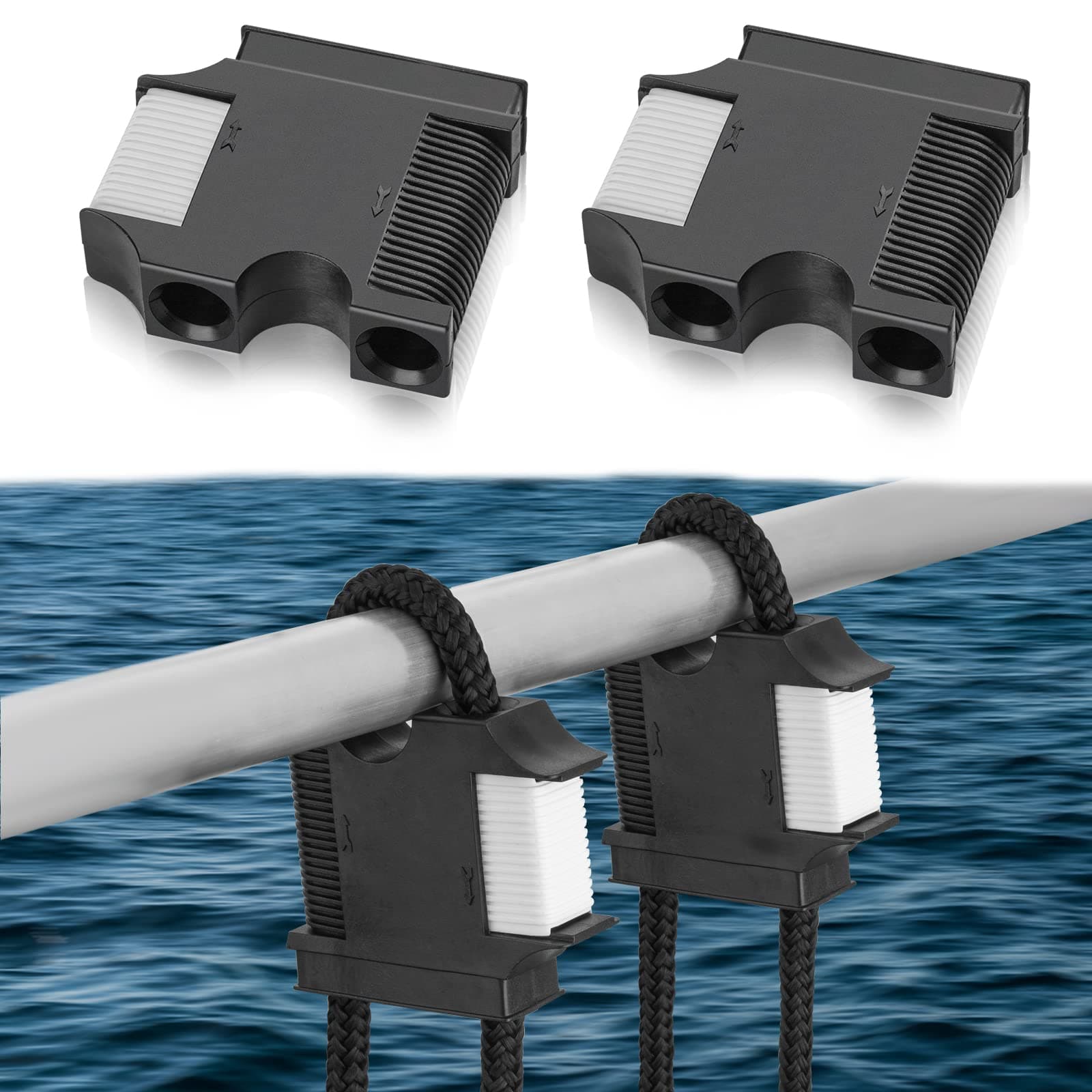 Boat Fender Hanger, Boat Rail and Cleat Fender Clips, Quick Connect and Release Fender Lines, Boat Bumper Adjuster