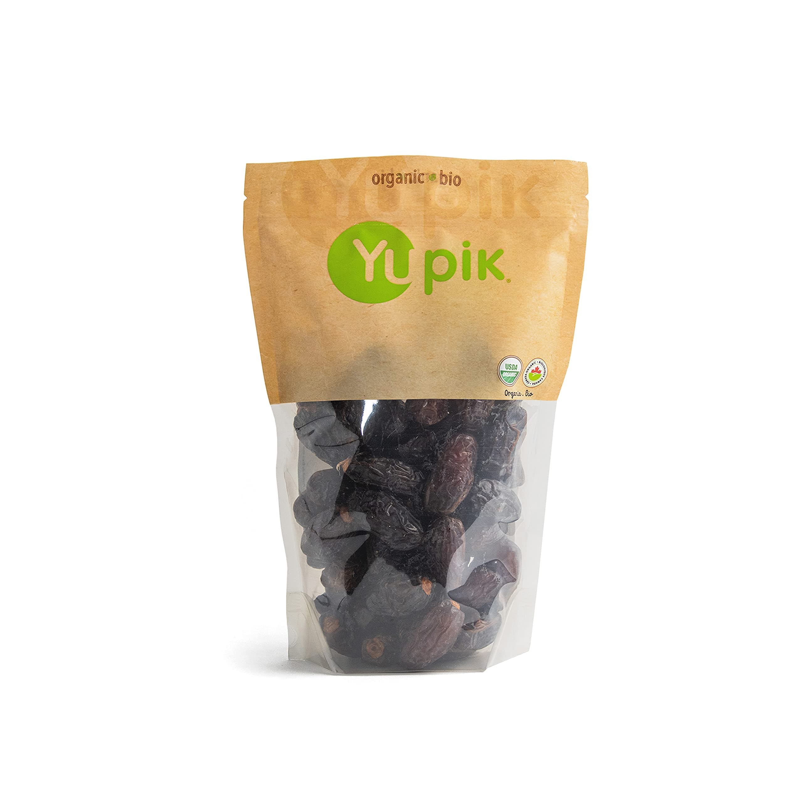 Yupik Organic Medjool Dates with Pits, 2.2 lb (35.2 oz), Non-GMO, Gluten-Free, Vegan, Kosher, Dried Fruits, Naturally Sweet, Sulphite-Free, Source of Fiber, Healthy Snacks, Ideal for Baking & Topping
