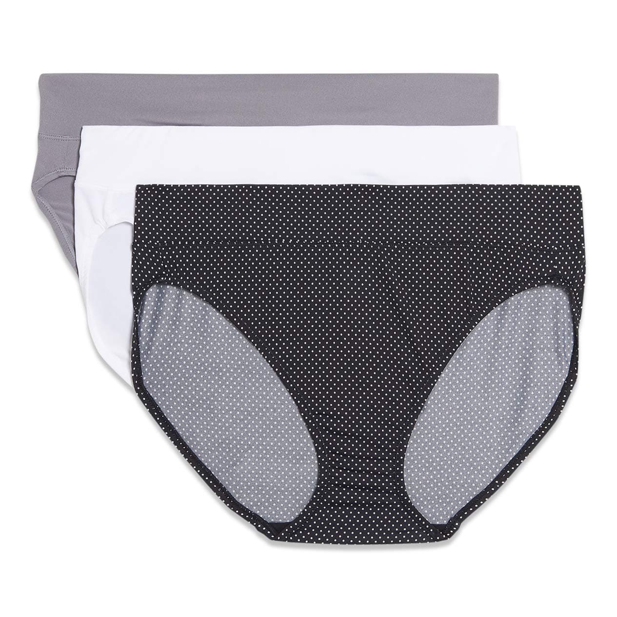 Warner's Distillery Women's Blissful Benefits by Warner's No Muffin Top Tailored Hi-Cut Panties Multipack Underwear