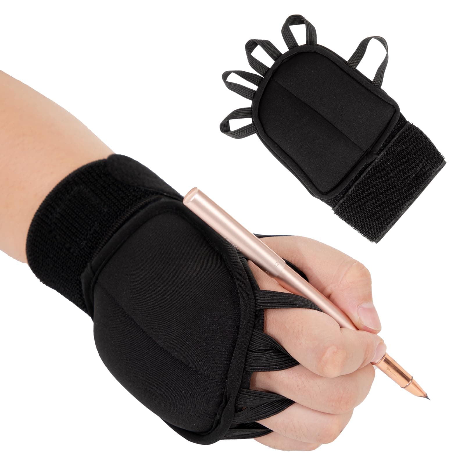 TYYIHUA Hand Weights for Fine Motor Skills, Weighted Gloves for Tremors, Aid for Hand Tremors and Parkinsons Patients, Writing Weights & Hand Strengthening Tool (Left)