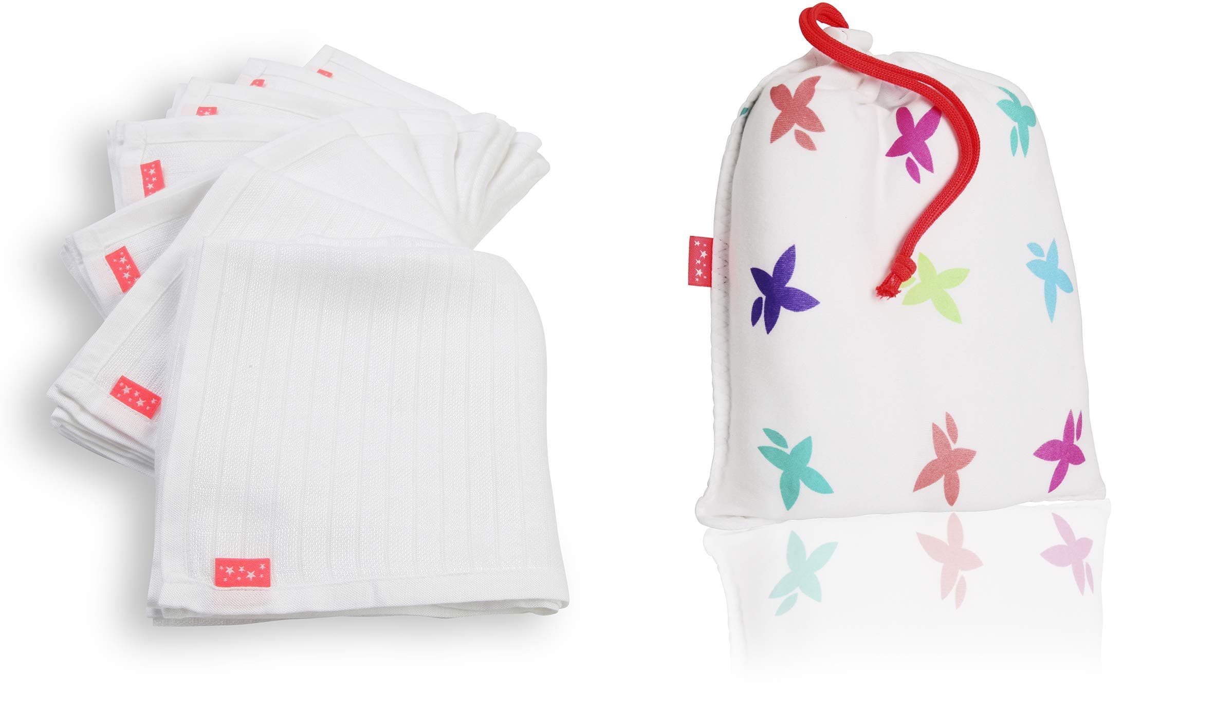 CuskiBamboo Reusable Muslin Wipes, Used Within NHS, B017JF8O2E, Pack of 7