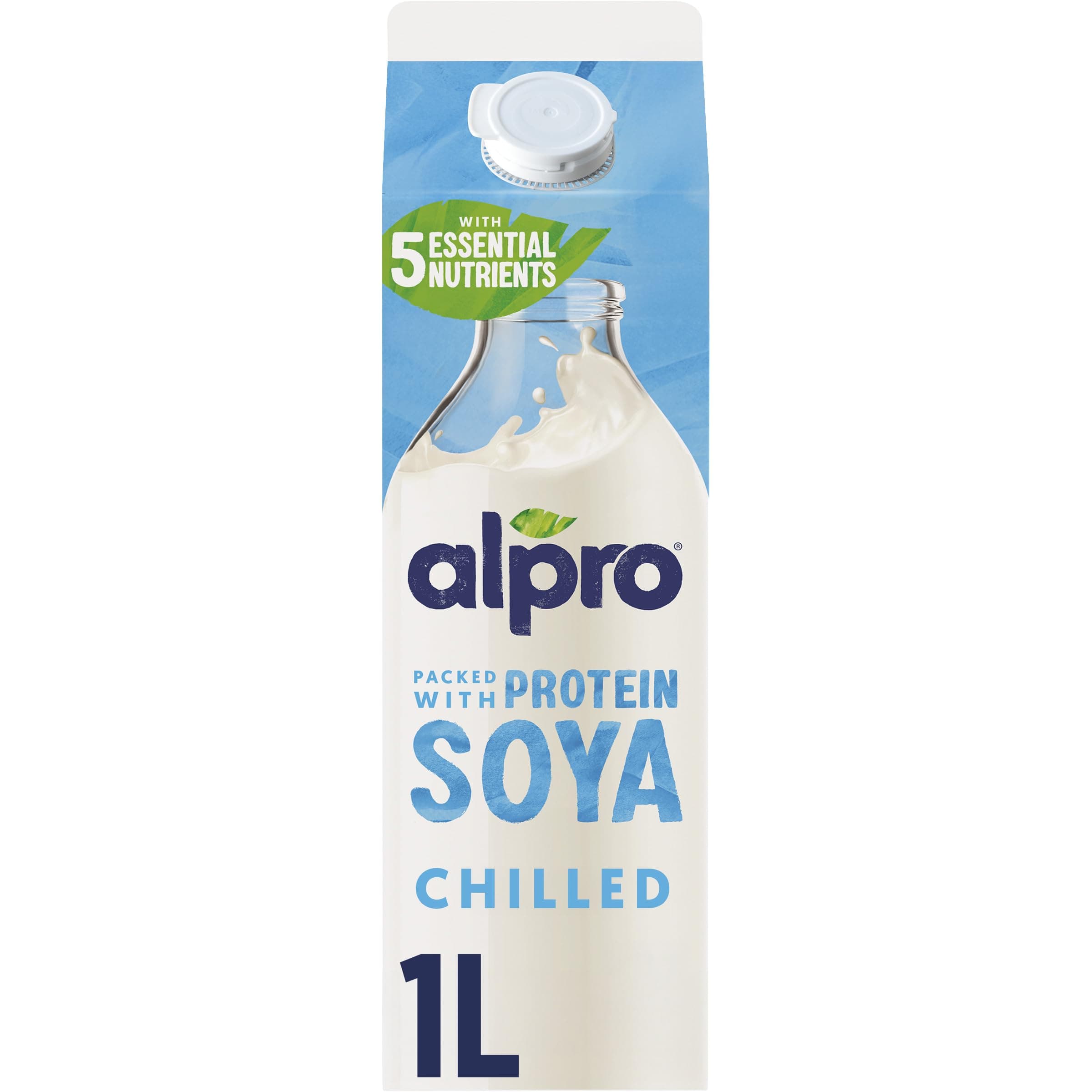 Alpro Soya Plant-Based Long Life Drink, Vegan & Dairy Free, 1L