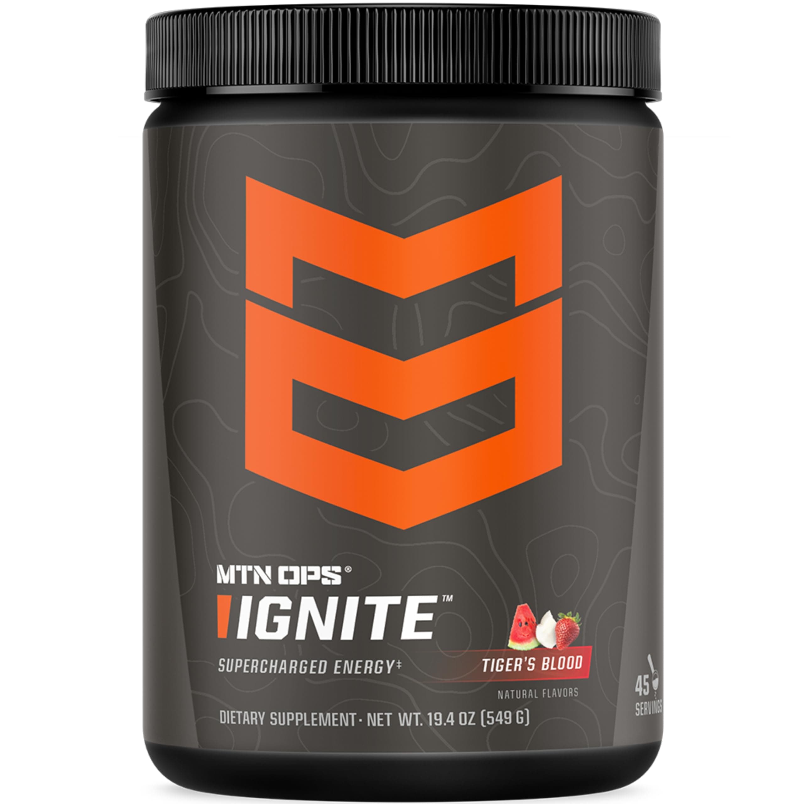 Ignite Supercharged Energy Drink Mix 45-Serving Tub, Tiger's Blood