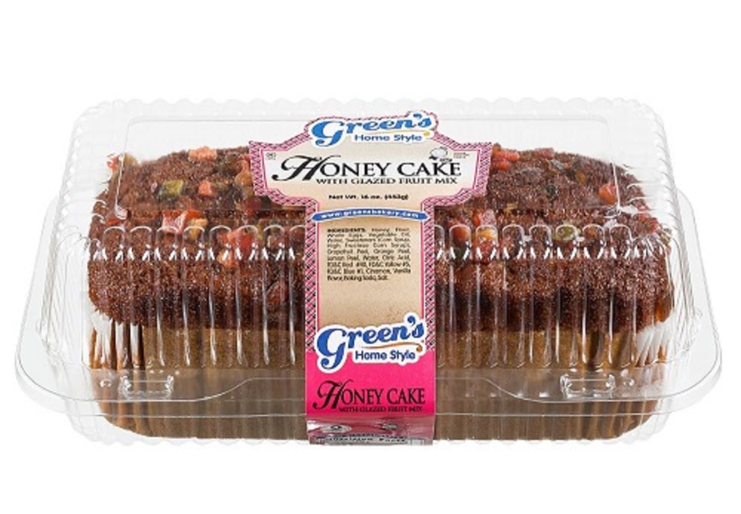Green's Bakery Kosher Honey Fruit Cake Dessert - 16 oz