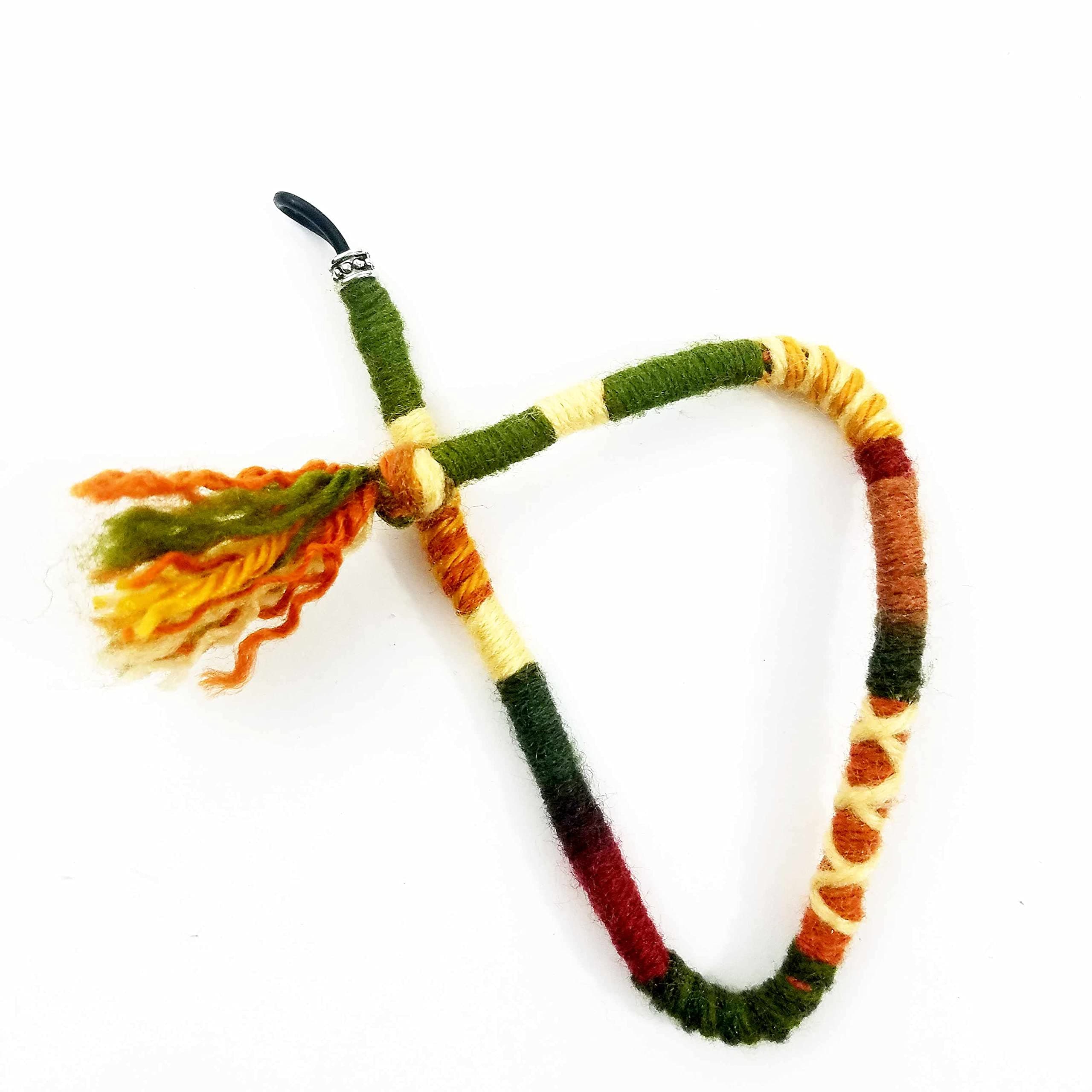 Earth Colors Hippie Hair Extension, Quantity: One (1) Single Handmade Wrap Dreadlocks Accessory, Dread Wrap, Hair Fall, Hair Wrap, Colorful Accessories for Dreads, Braids, Curls