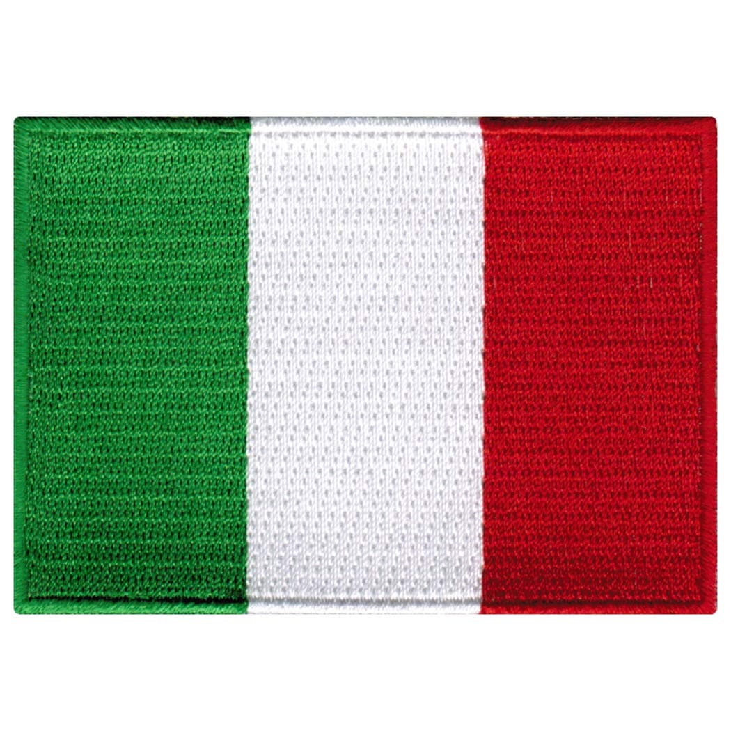 Cypress Collectibles Embroidered Patches Italy Flag Patch Italian Iron-On National Emblem