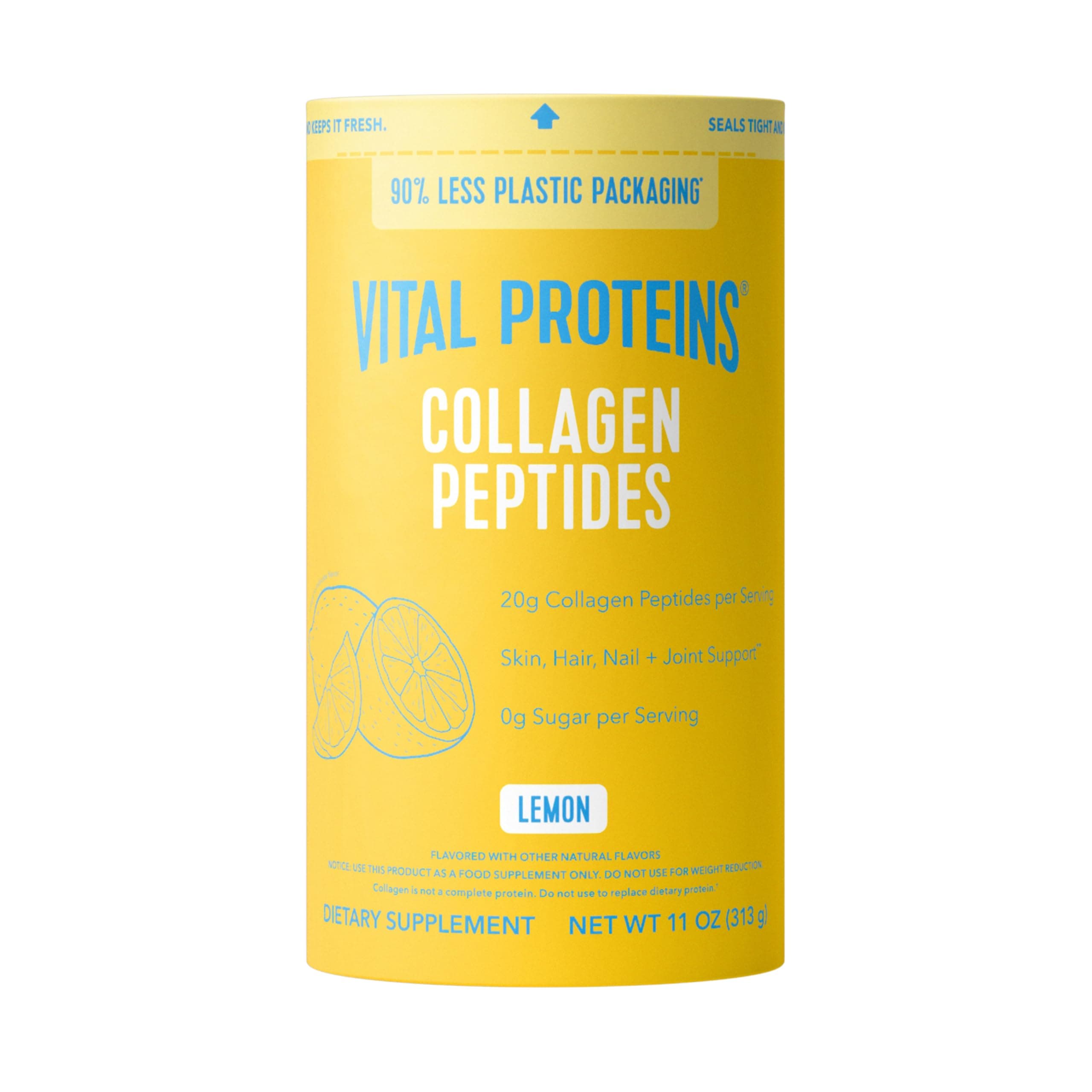 Vital Proteins Collagen Peptides Powder, Collagen Supplements, Hair & Skin Health, 14 Servings, Lemon