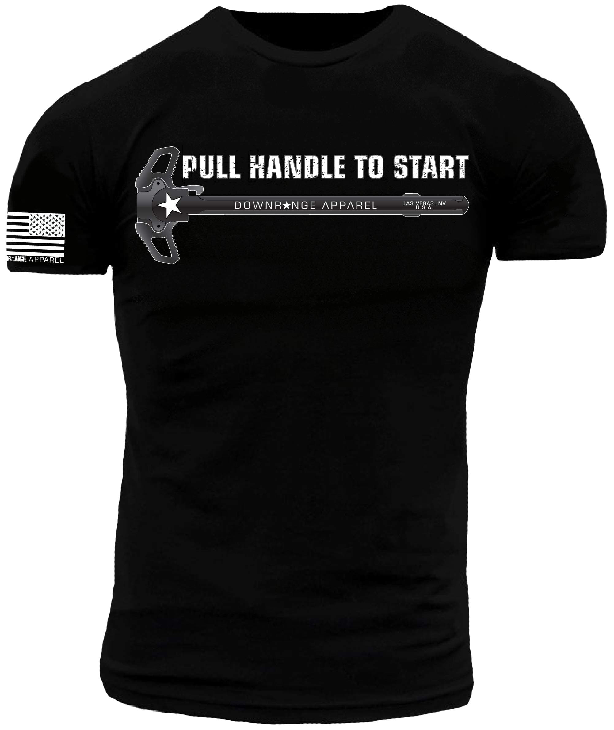 Raptor Charging Handle Pull to Start Premium Athletic Fit T-Shirt