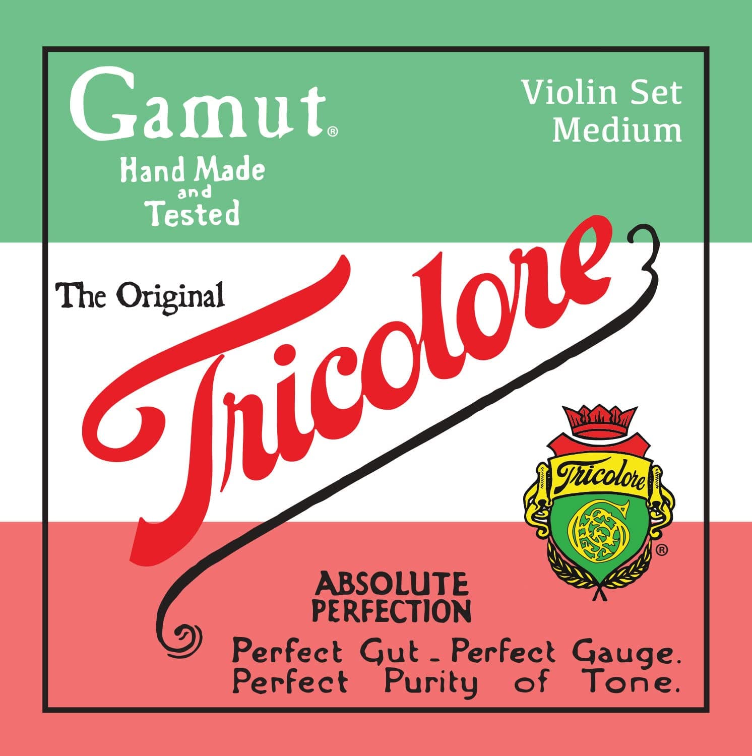 Set Tricolore Violin Strings Medium Gauge