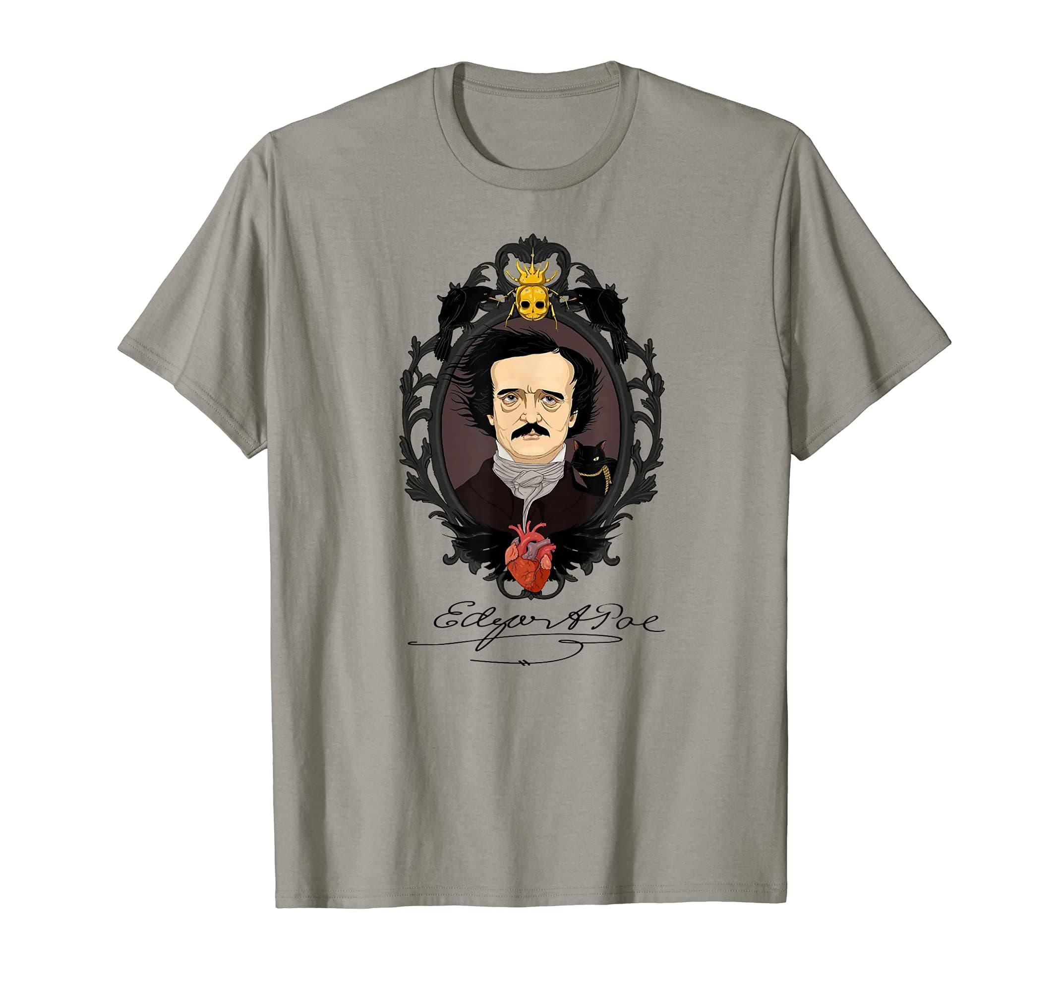 Spooky Edgar Allan Gift for Nerd Who Loves EdgarEdgar Allan Poe T Shirt Gothic Tales of Poe Gif for Readers T-Shirt