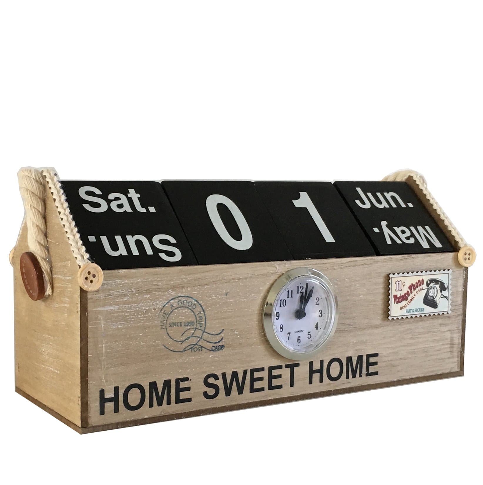 Home Sweet Home Dice Calendar & Clock