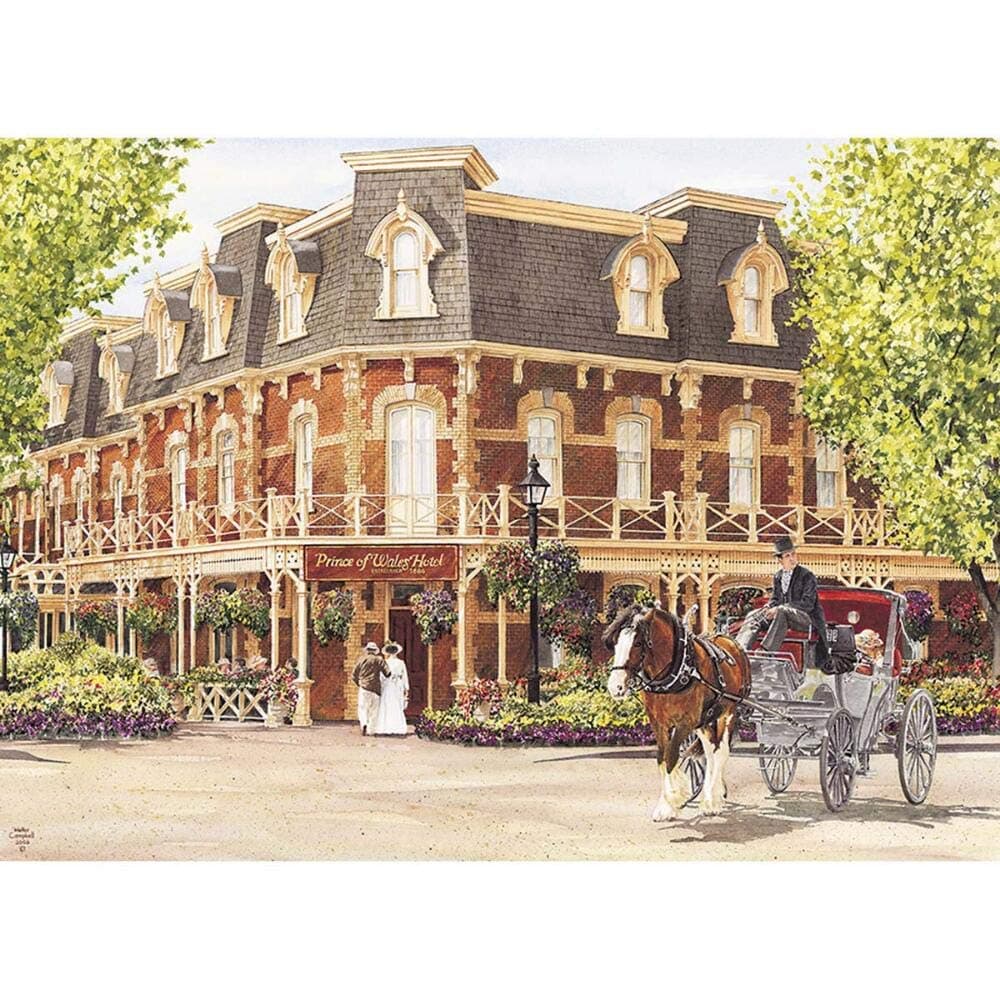 Cobble Hill Puzzles Prince of Wales Hotel 1000 Piece History & Geography Jigsaw Puzzle