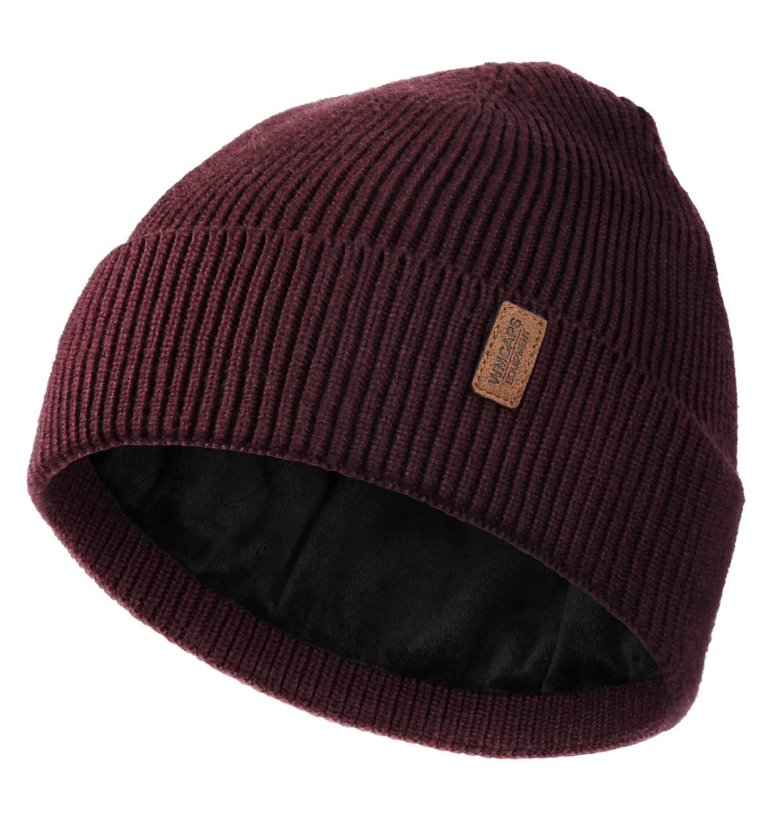 Beanie for Men, Stretchy Soft Cuffed Wooly Beanie with Thick Warm Lining, Unisex Classic Winter Hat, Gifts for Women/Men/Her/Him/Dad