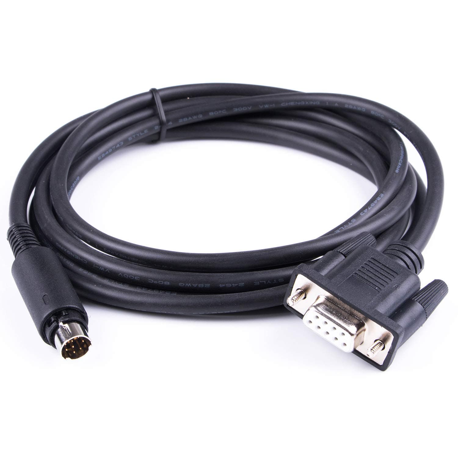 SuamdoenPLC Programming Cable 1761-cbl-pm02 Pinout to Mini 8p Din Male to DB9 Female Cable Without Driver