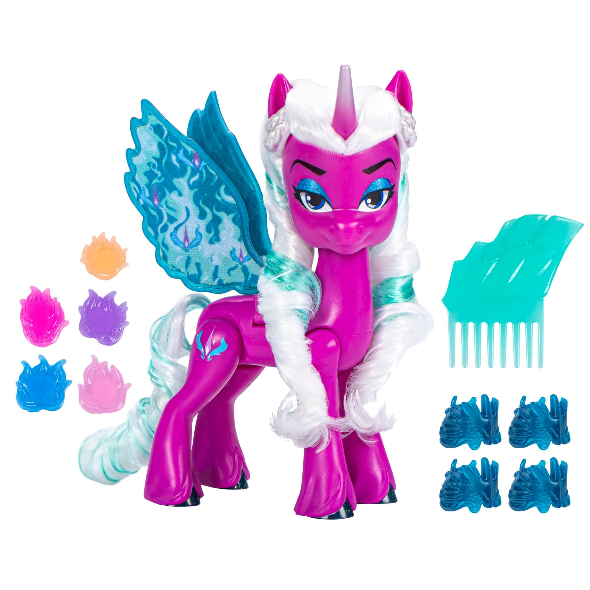 My Little Pony Dolls Opaline Arcana Wing Surprise, 5-Inch Toy Alicorn with Accessories, Toys for 5 Year Old Girls and Boys