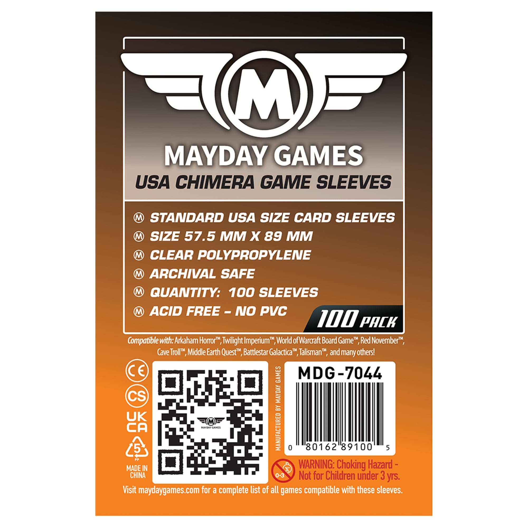 USA Chimera Game Sleeves 57.5 X 89 MM (100 pack)