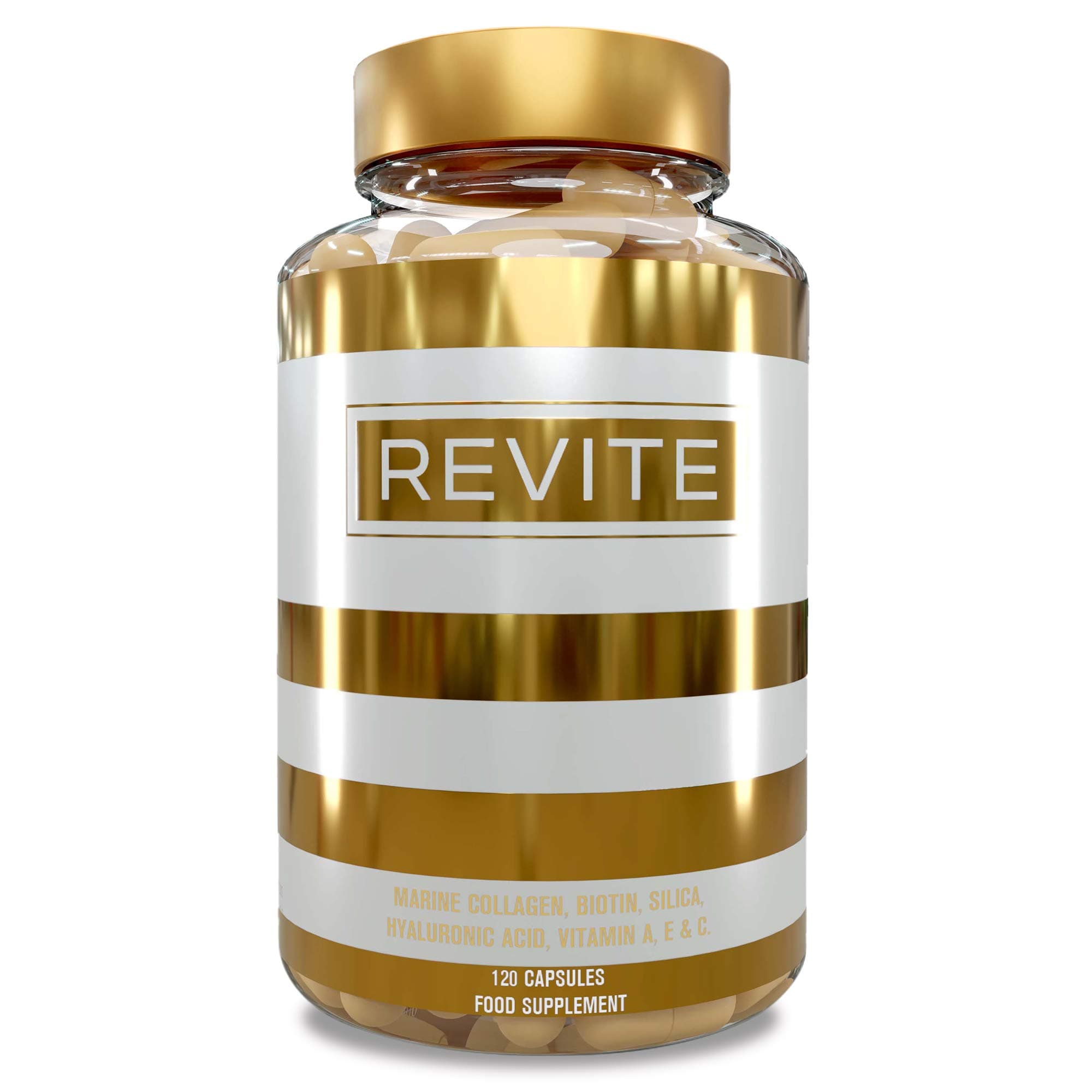 Marine Collagen Capsules 2000mg, Hyaluronic Acid, Silica, Biotin, Vitamin A, E & C Hair, Skin, Nails & Joint Tablets Natural Peptide Multivitamin Supplement