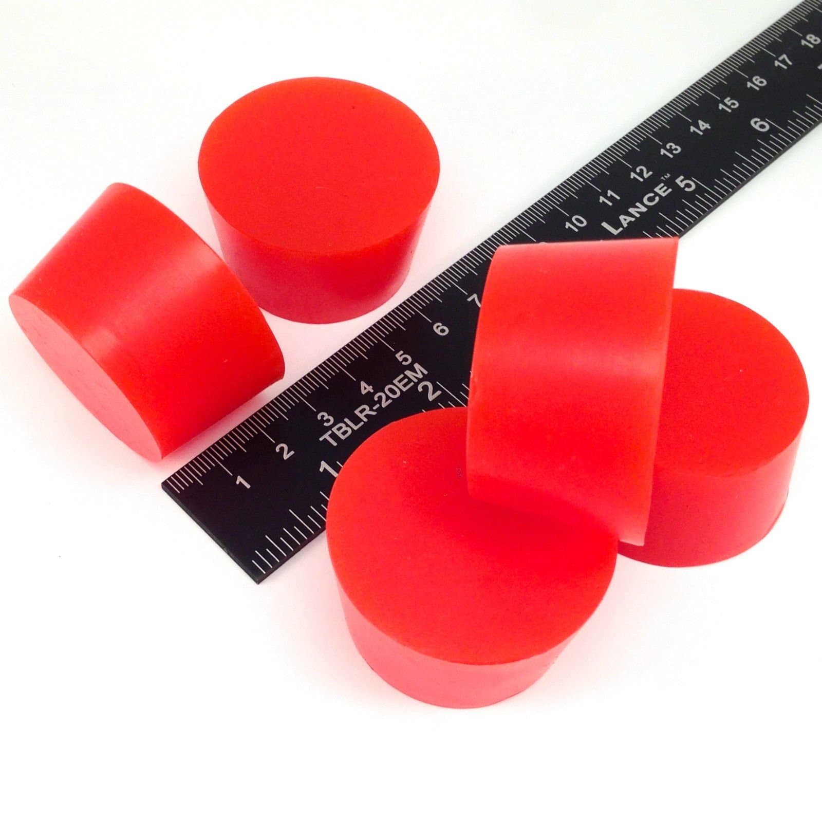 5 Pc 1 1/2" X 1 3/4" #9 High Temp Silicone Rubber Tapered Plug Powder Coating Custom Painting Supplies