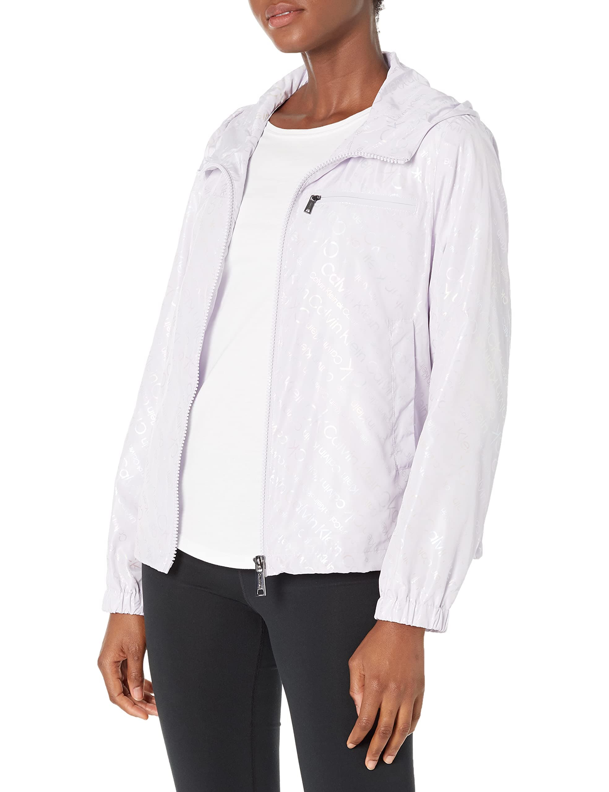 Calvin Klein Womens Lightweight Water Resistant Everyday Windbreaker