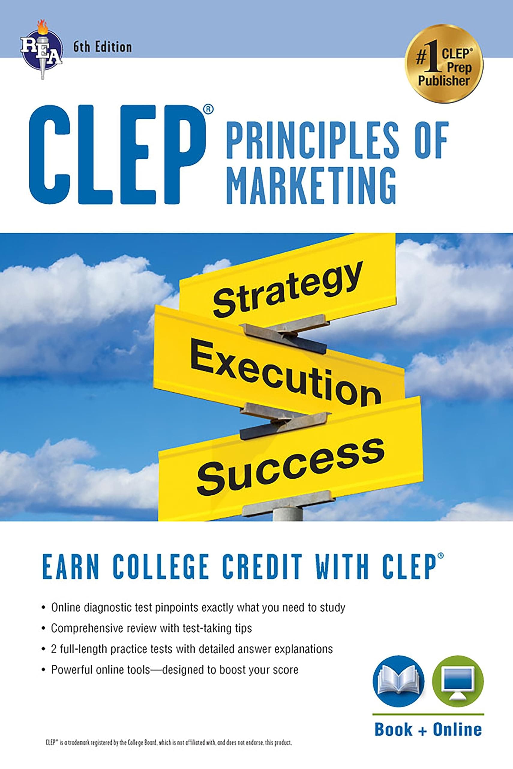 CLEP® Principles of Marketing Book + Online (CLEP Test Preparation)